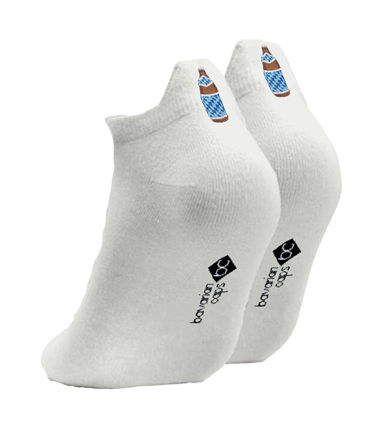 Bavarian Caps Bayerisch Hell Sportsocken kurz Weiß 26574