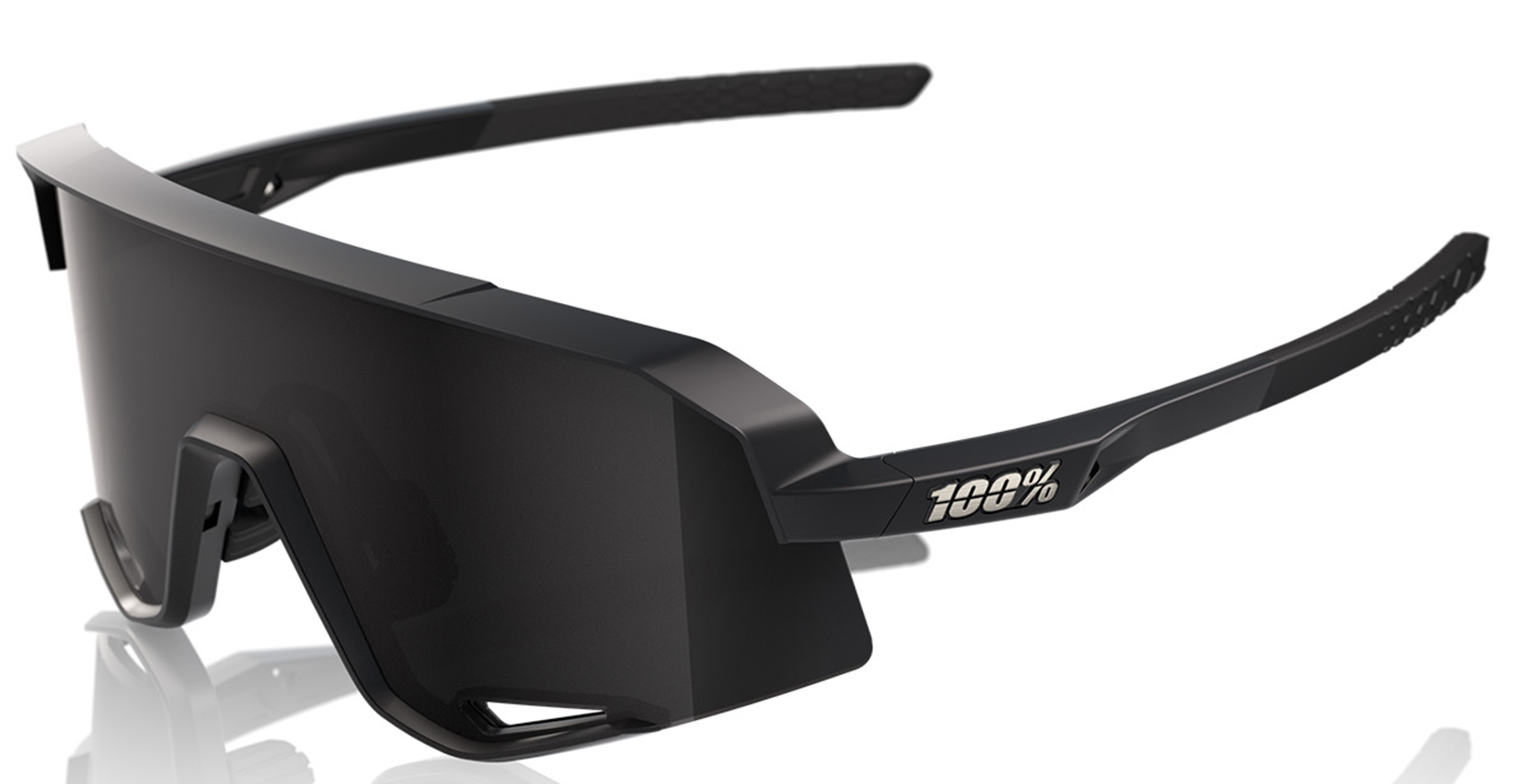 100% Slendale Matte Black Smoke Sonnenbrille 24324