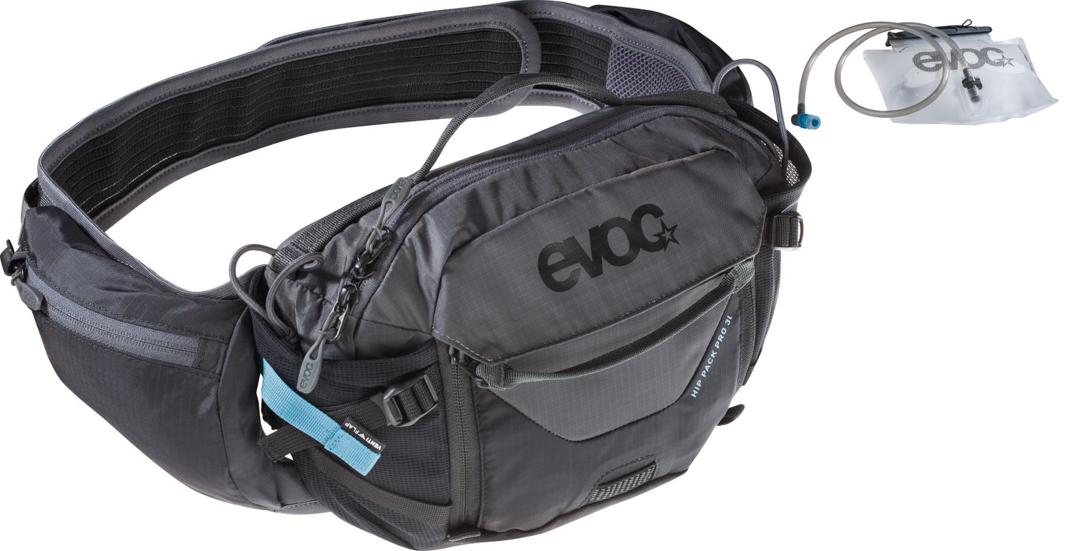 Evoc Hip Pack Pro 3L + 1.5L Bladder Black Carbon Grey 17900