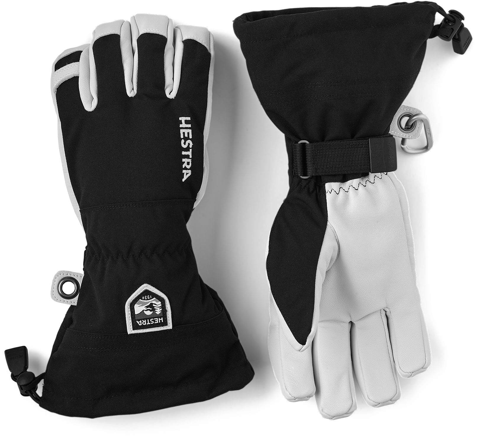 Hestra Army Leather Heli Ski 5 Finger Handschuh Black 23/24 22420