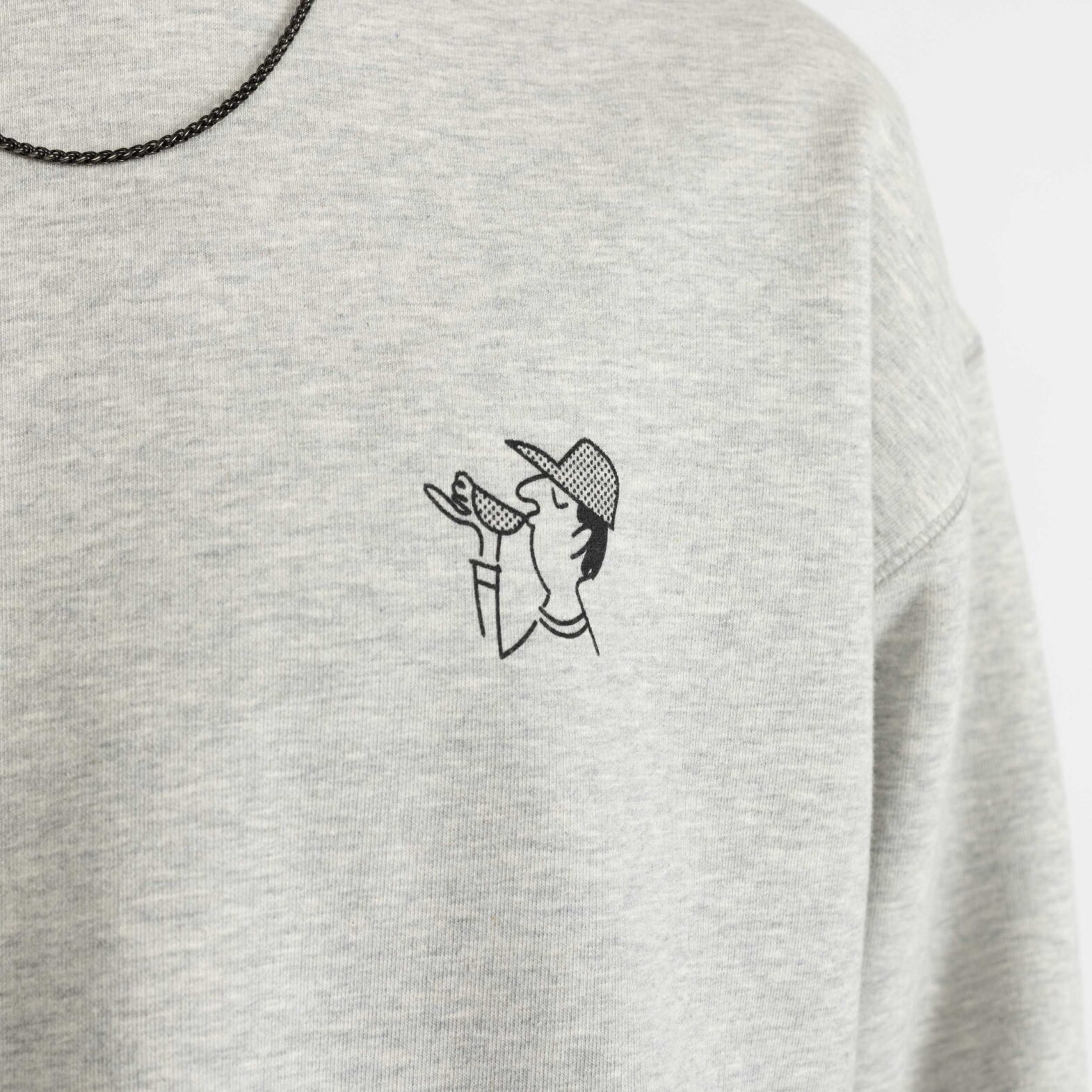 RVLT Revolution Cof Loose Sweatshirt Grey Melange RVLT Revolution Cof Loose Sweatshirt Grey Melange
