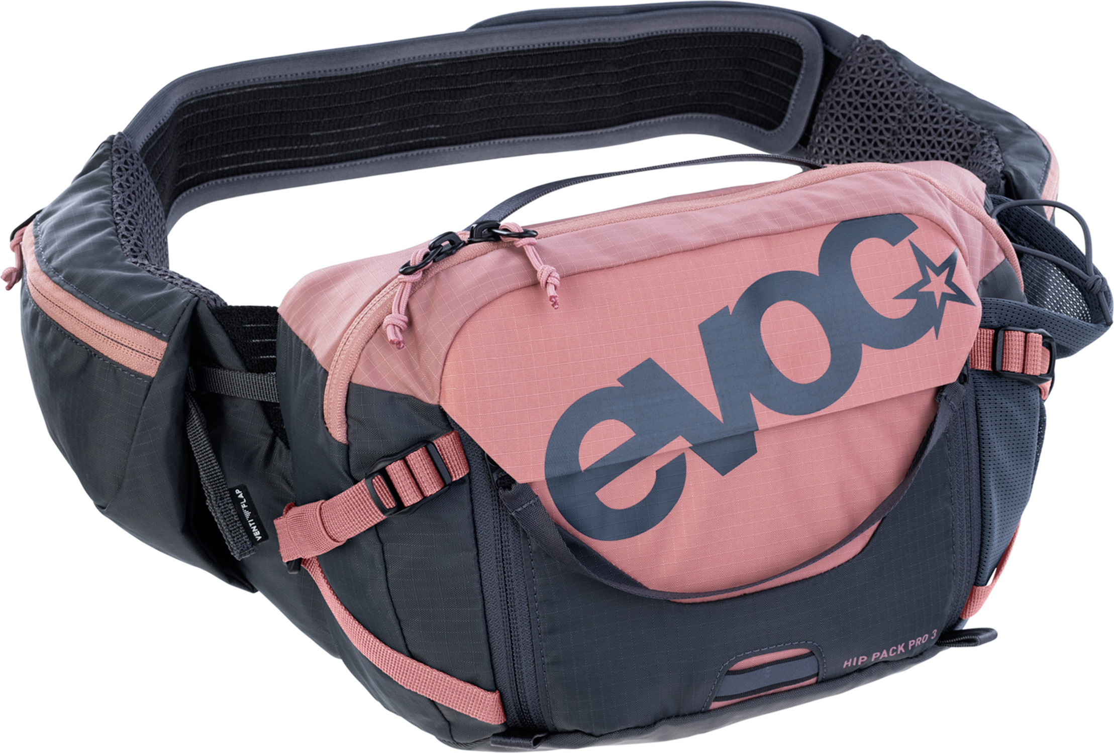 Evoc Hip Pack Pro 3L Dusty Pink Carbon Grey 24340