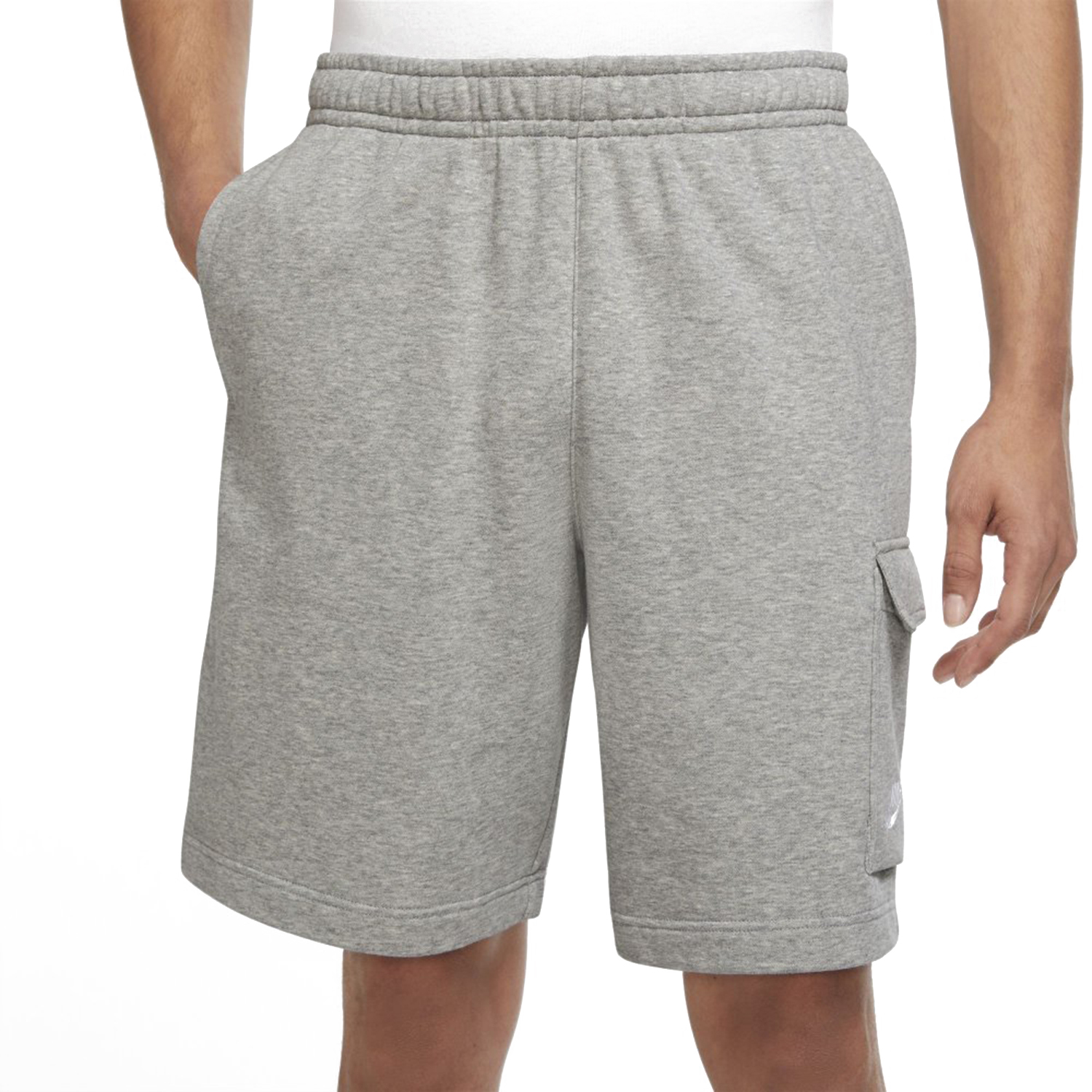 Nike Club Short Dark Grey Heather Matte White 21372