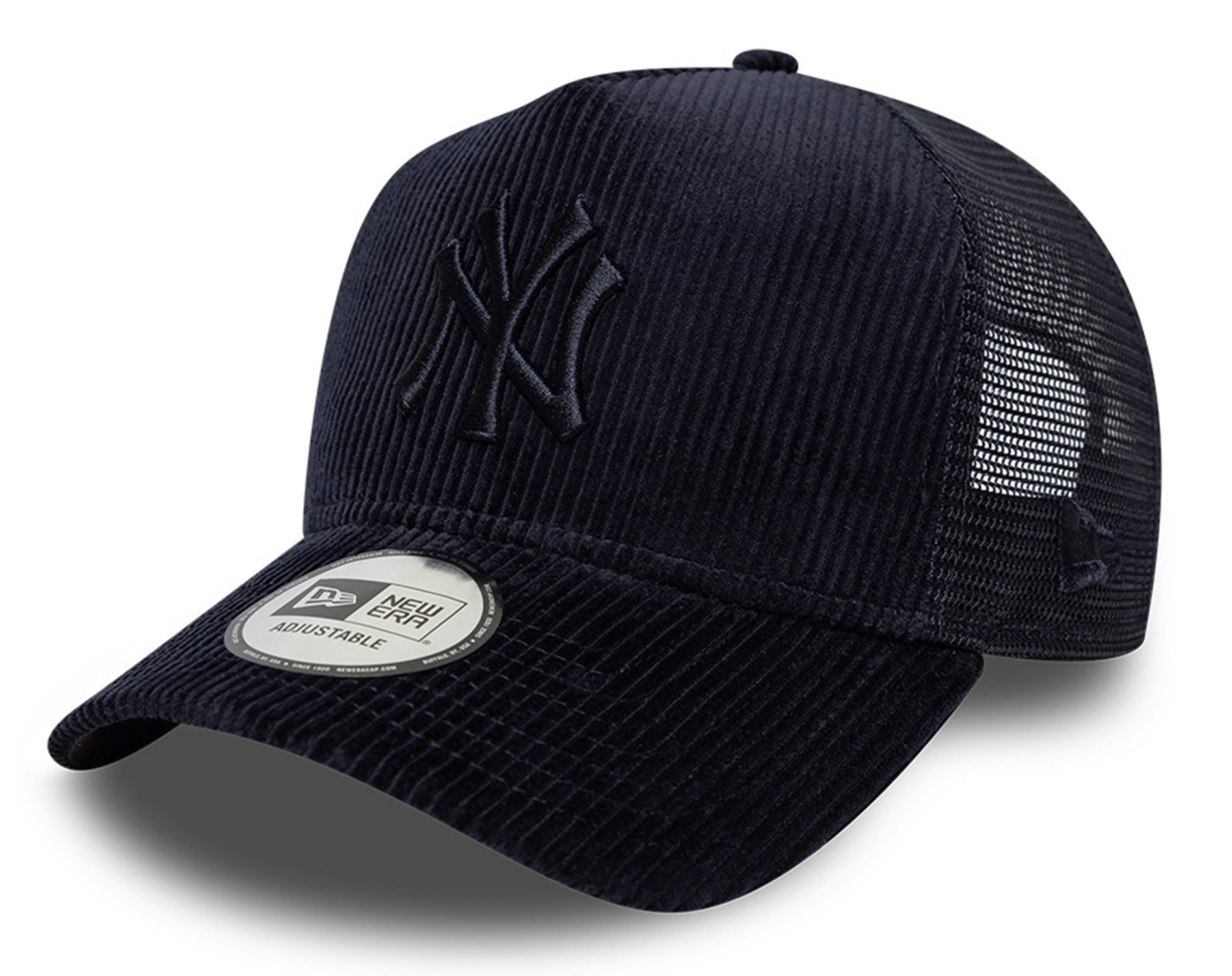 New Era Tonal Cord Trucker Cap New York Yankees Navy 26529