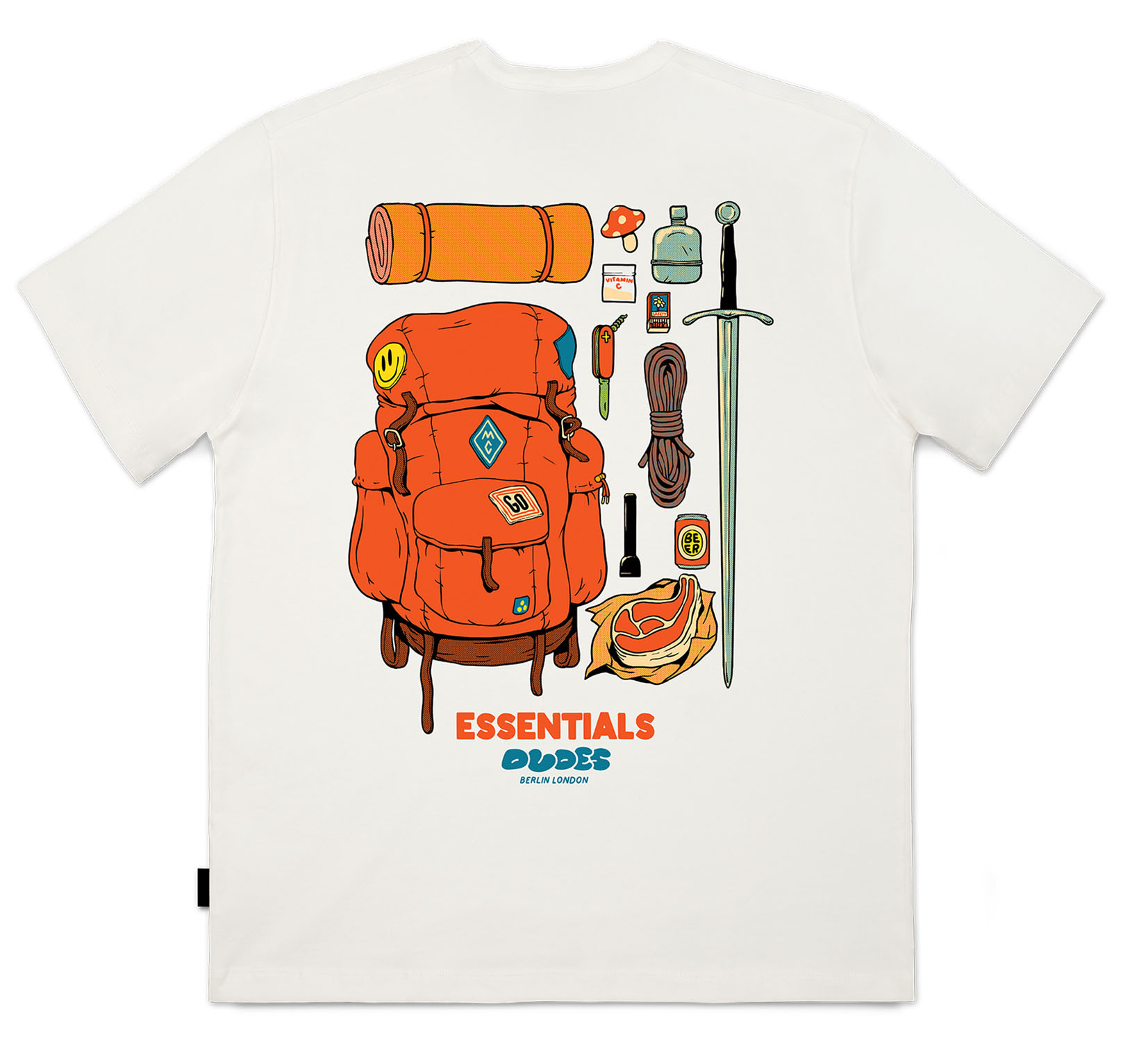 The Dudes Essentials Seasonal T-Shirt White 25201