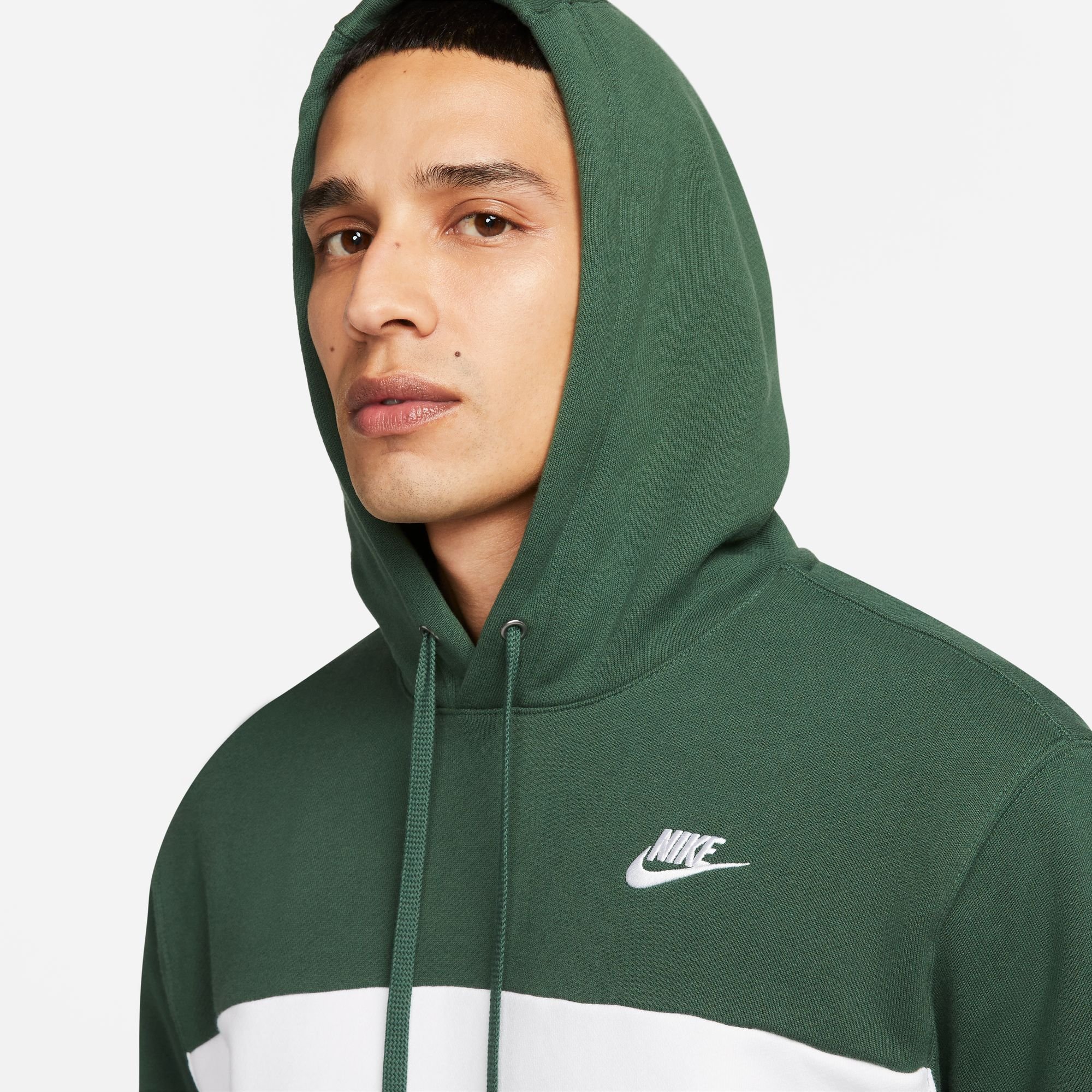 Nike Club Hoody French Fire White Black