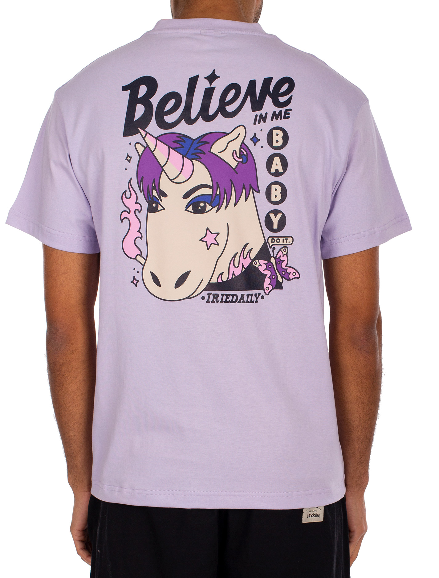 Iriedaily Believe In Me Relaxed T-Shirt Lilac