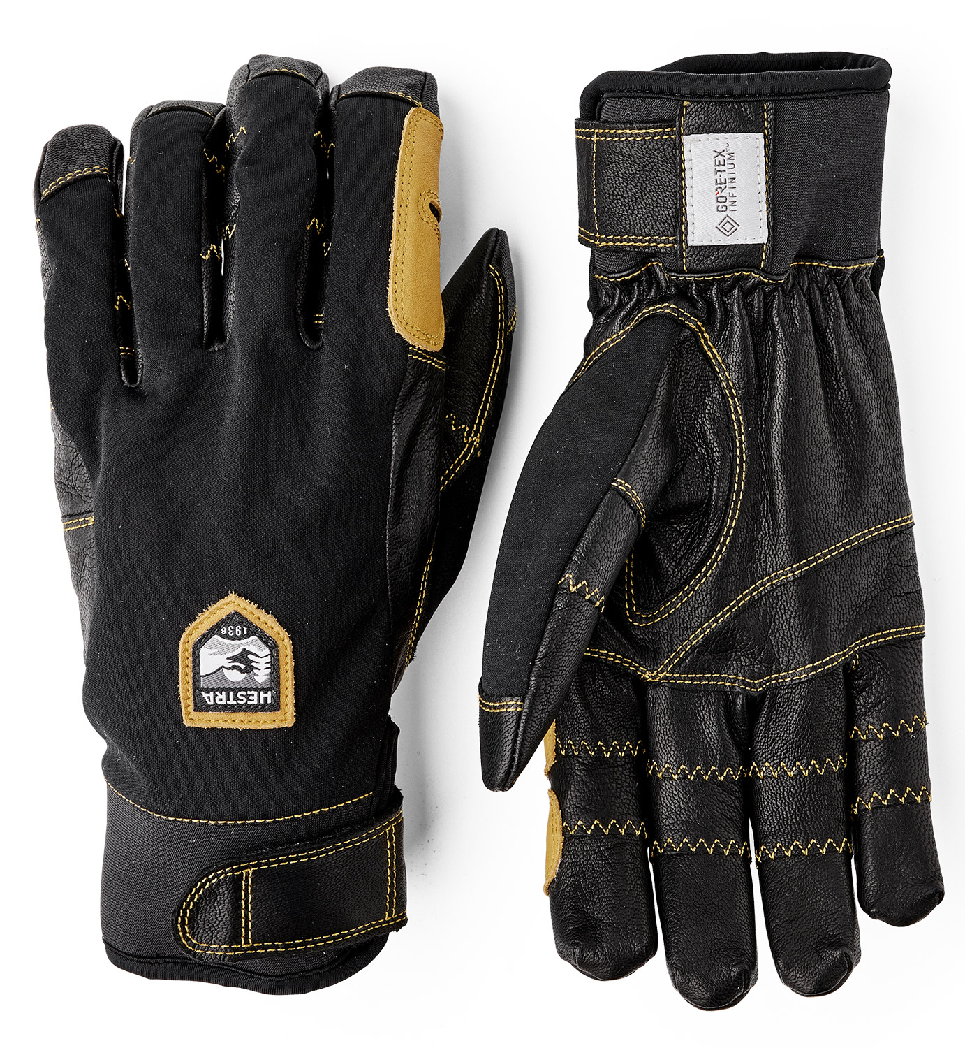 Hestra Ergo Grip Active 5 Finger Handschuh Black 24/25 24827