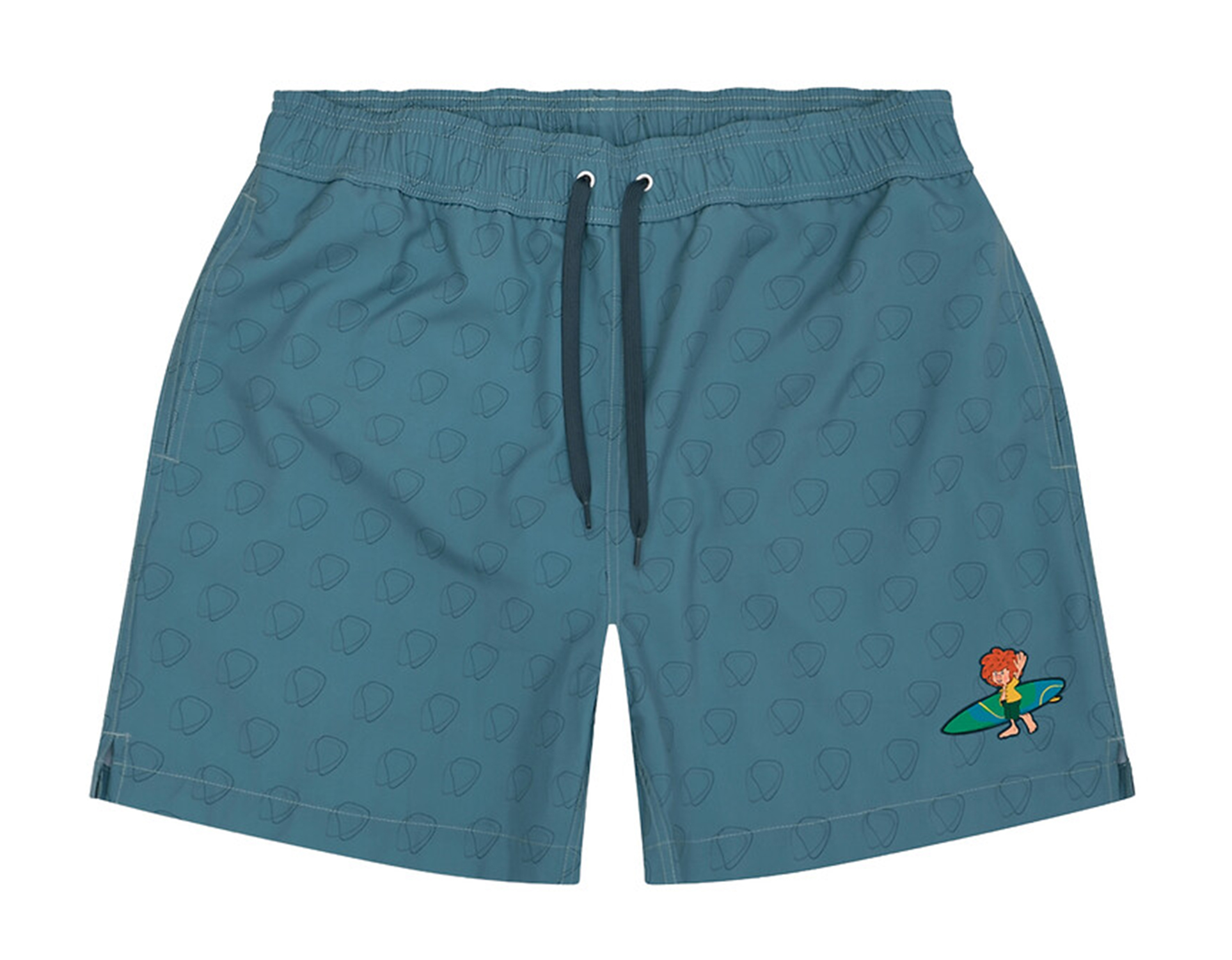 Bavarian Caps Pumuckl Surft Badehose Grau Blau 26231