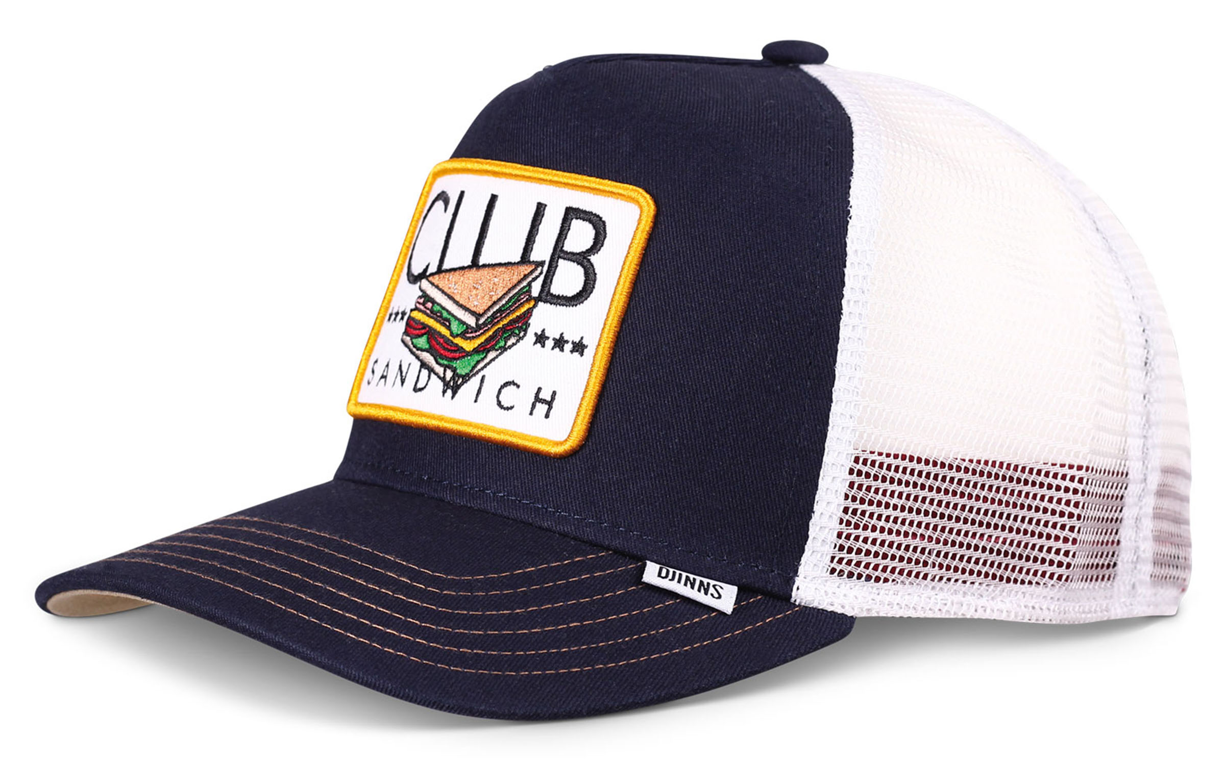 Djinns HFT Trucker Cap Food Club Sandwich Navy 24288 Djinns HFT Trucker Cap Food Club Sandwich Navy 24288