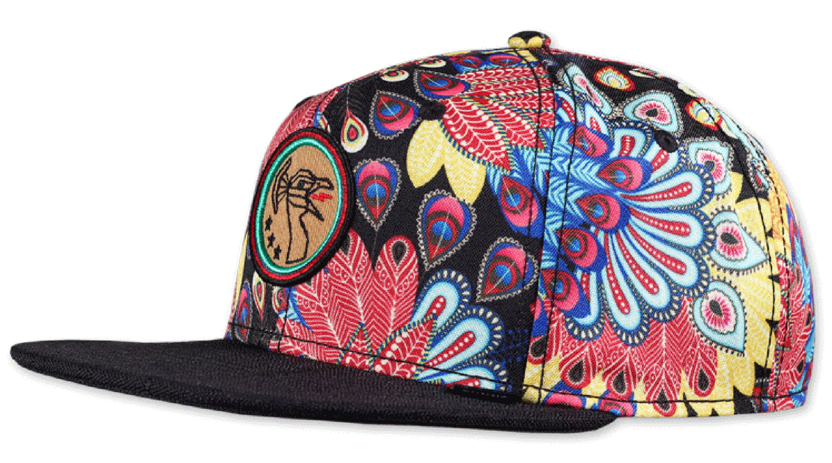 Djinns 6 Panel SB Cap Peacock Linen Multi 24278 Djinns 6 Panel SB Cap Peacock Linen Multi 24278