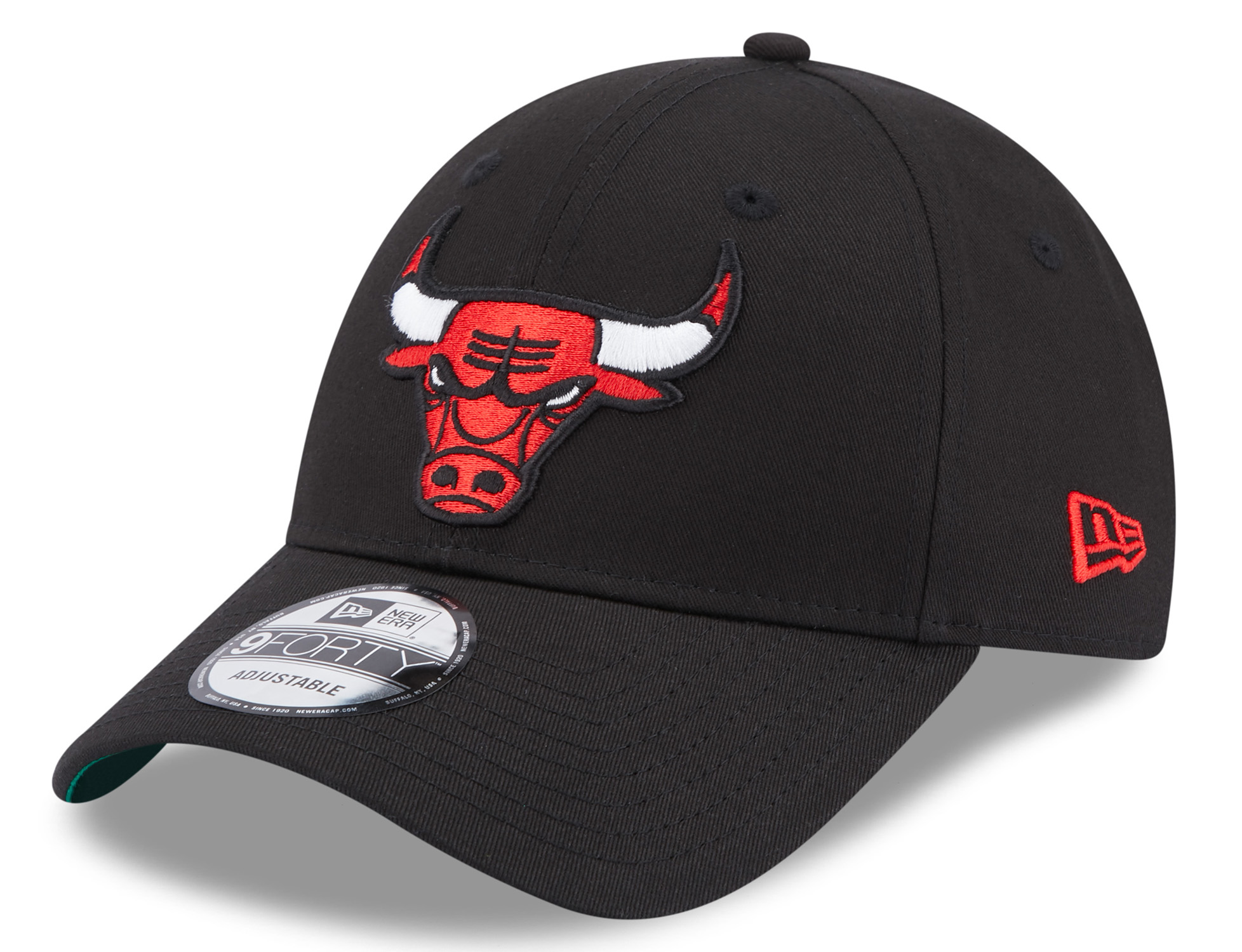 New Era Team Side Patch 9Forty Cap Chicago Bulls Black 23254