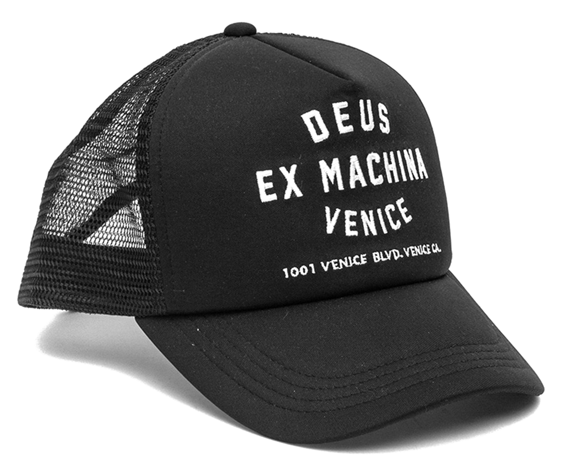 Deus Ex Machina Venice Address Trucker Cap Black 22946