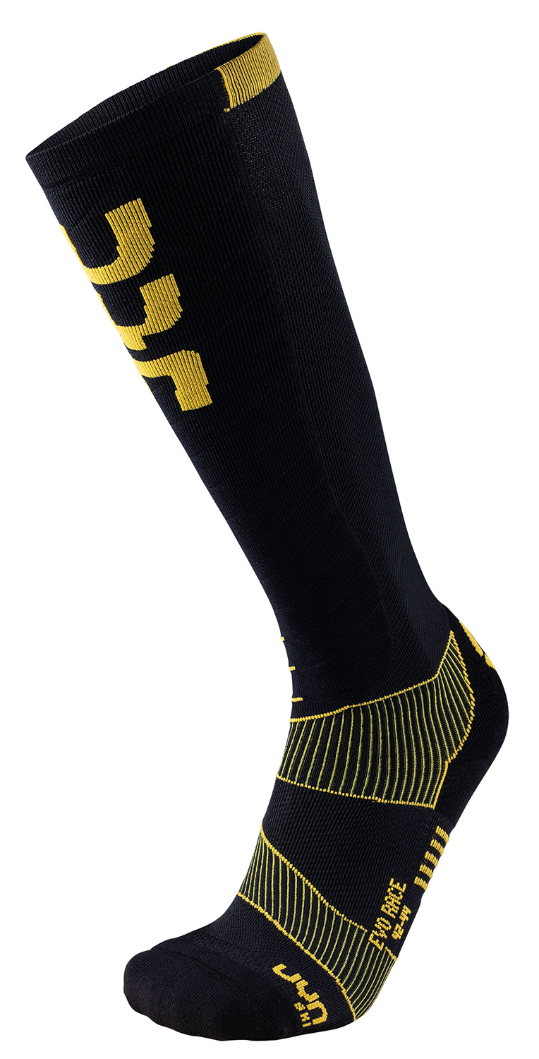 UYN Man Ski Evo Race Socken Black Yellow 20409