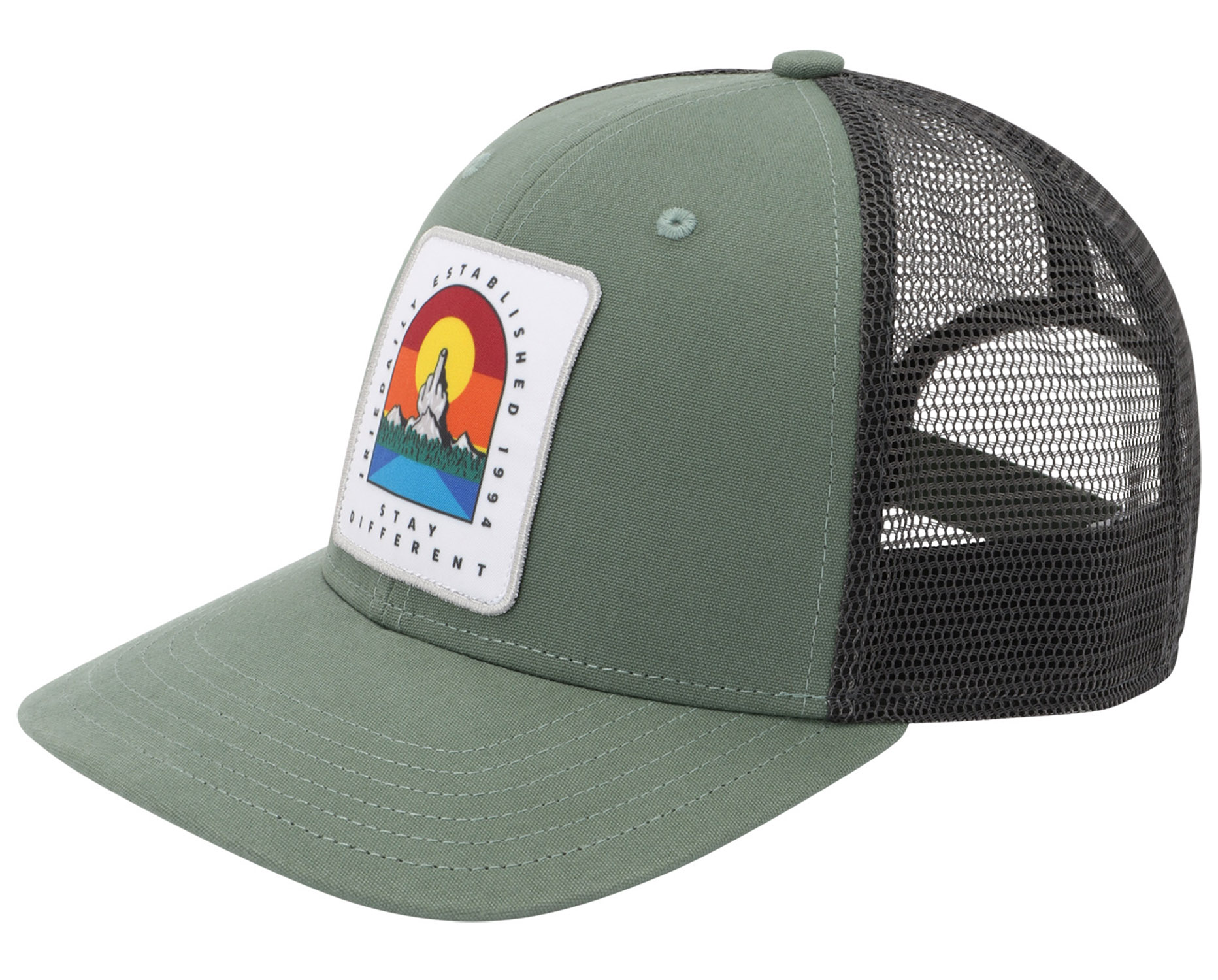 Iriedaily Stonefinger Meshcap Olive Grey 26078