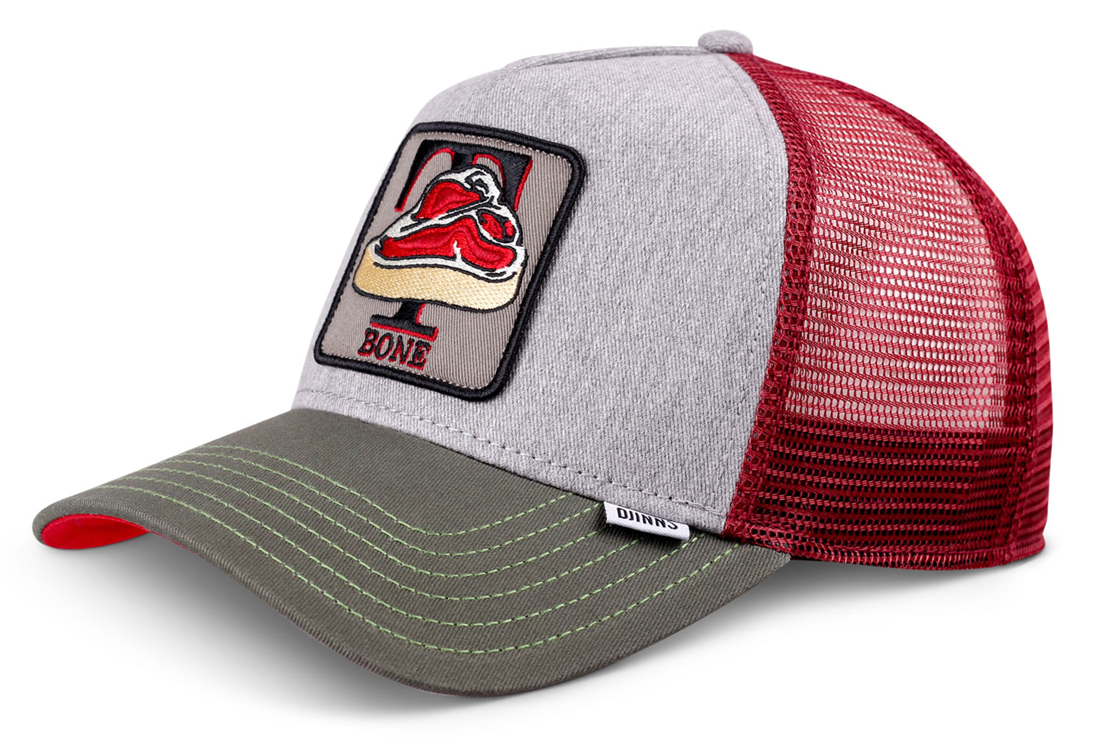 Djinns HFT Trucker Cap Food T-Bone Grey 25363 Djinns HFT Trucker Cap Food T-Bone Grey 25363