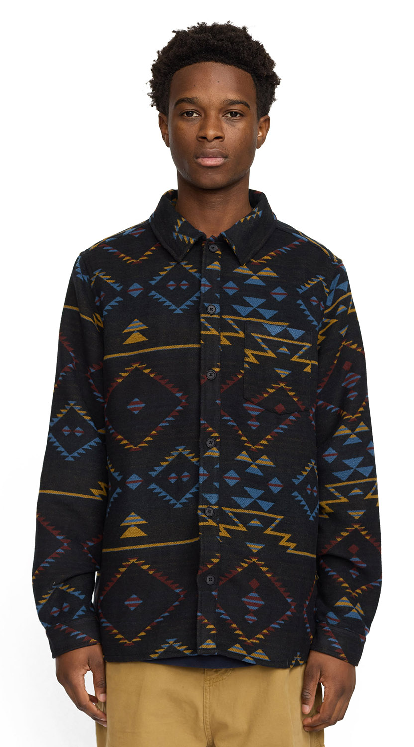 RVLT Revolution Casual Shirt Hemd Black 25652