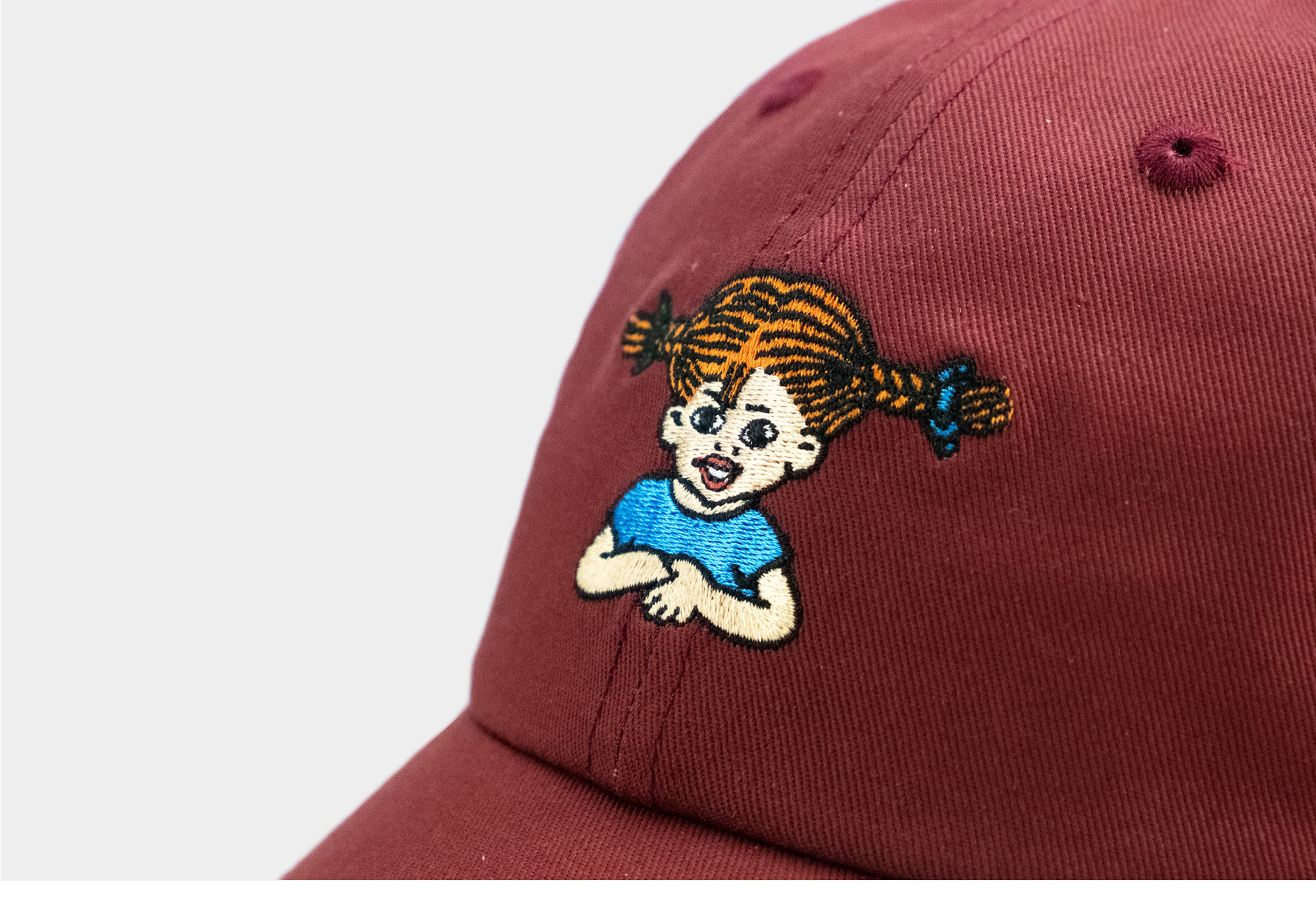 Bavarian Caps Kinder Pippi Langstrumpf Burgund