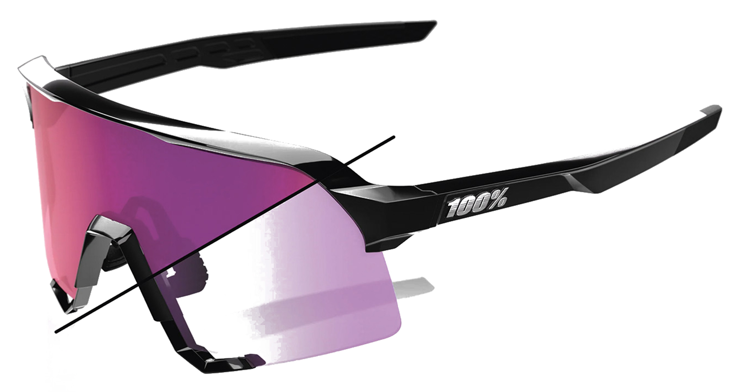 100% S3 Kilian Bron LE Gloss Glack Photochromic Sonnenbrille 26096