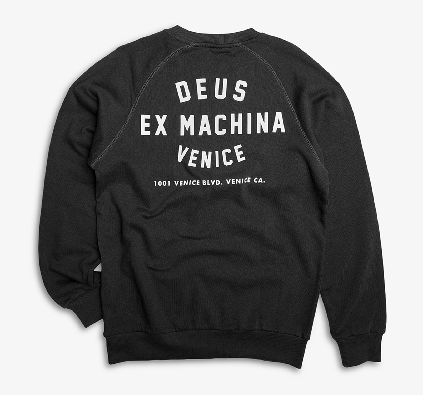 Deus Ex Machina Venice Address Crew Sweatshirt Black