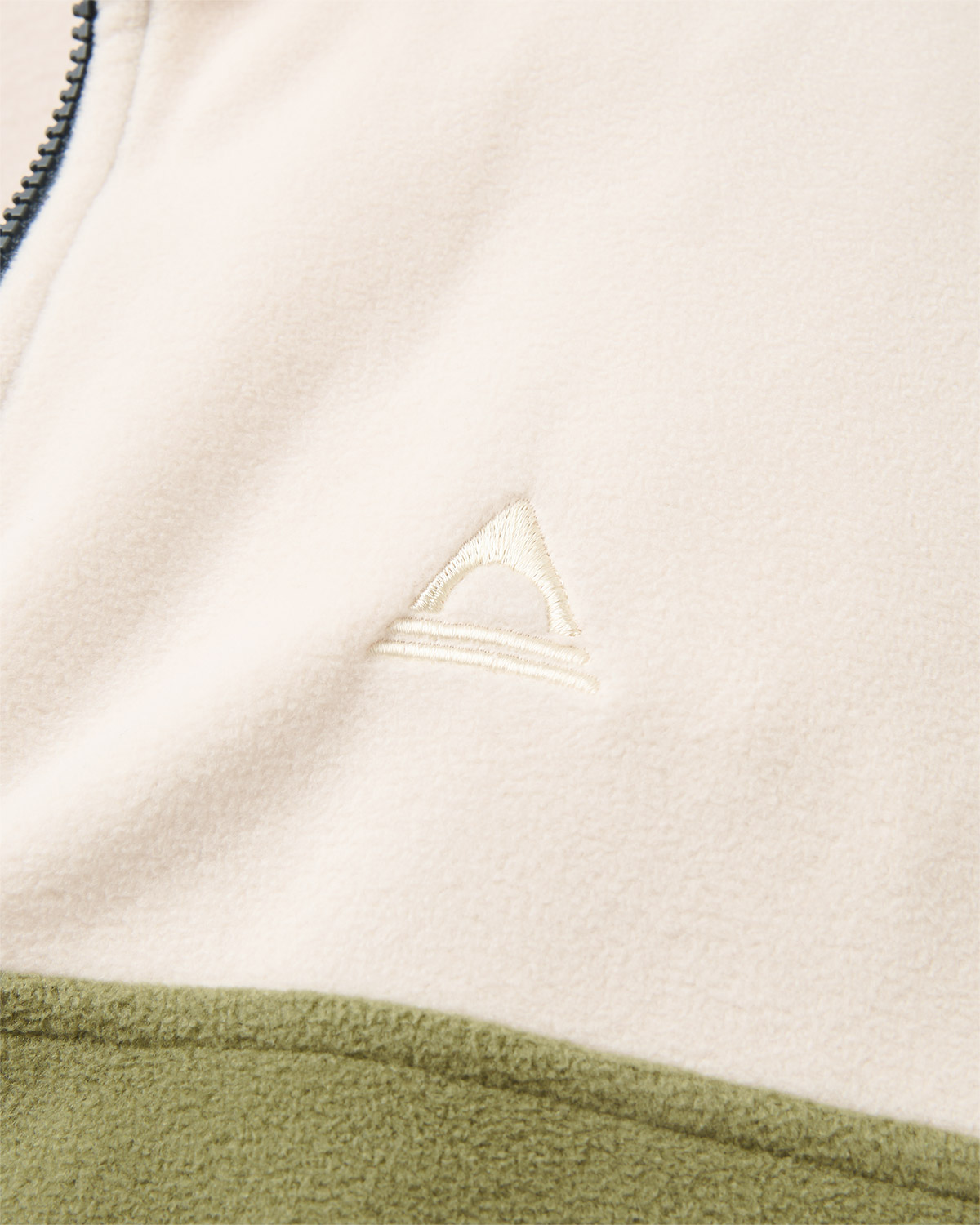 Passenger Set Off Full Zip Polar Fleece Jacke Oatmeal Khaki
