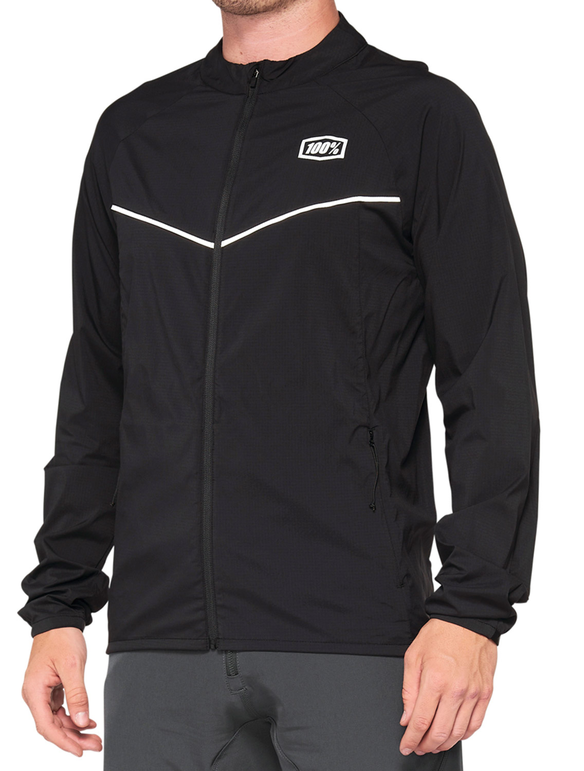 100% Corridor Stretch Bike Windbreaker Black 25543 100% Corridor Stretch Bike Windbreaker Black 25543