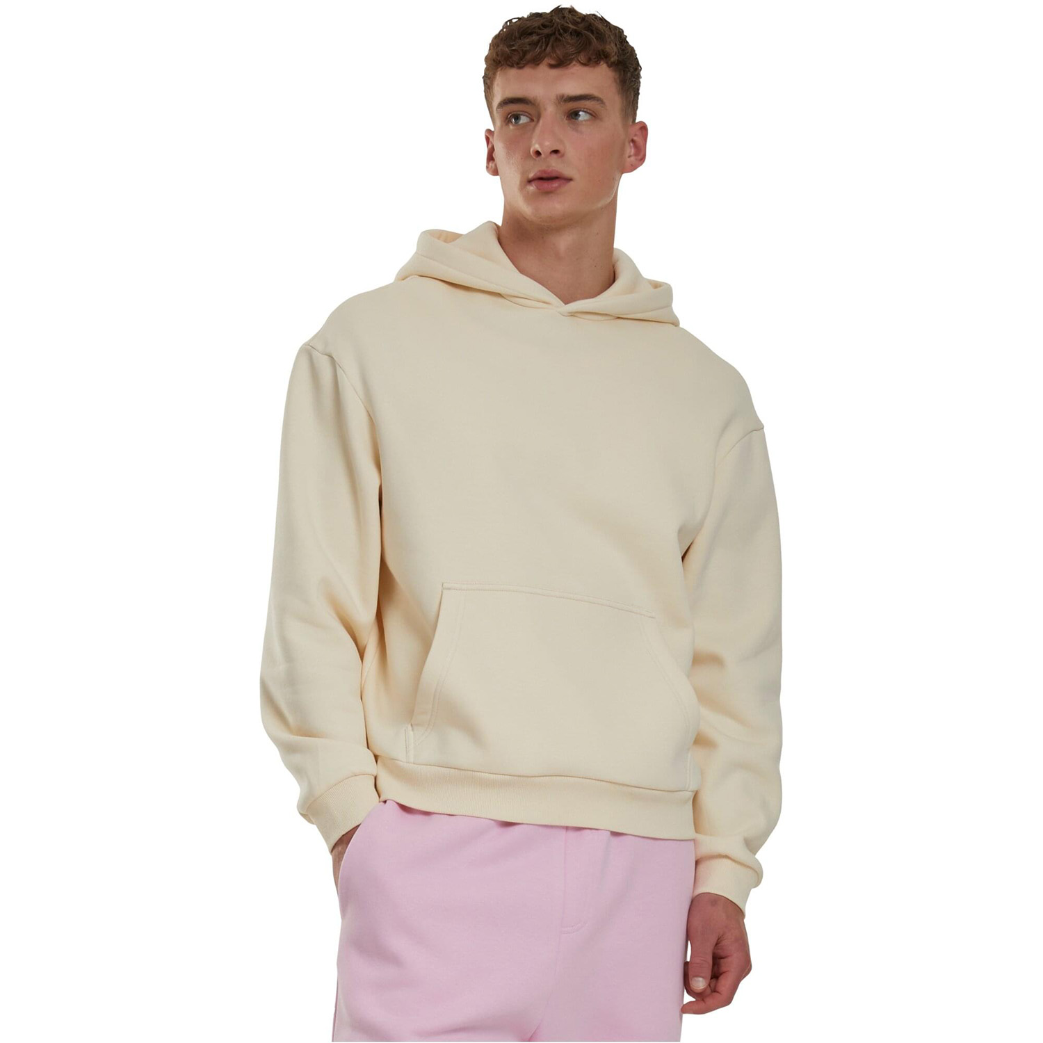 Urban Classics Fluffy Hoody White Sand