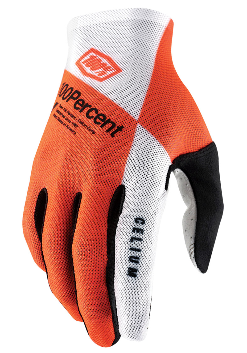 100% Celium Bike Handschuh Orange White 19451 100% Celium Bike Handschuh Orange White 19451