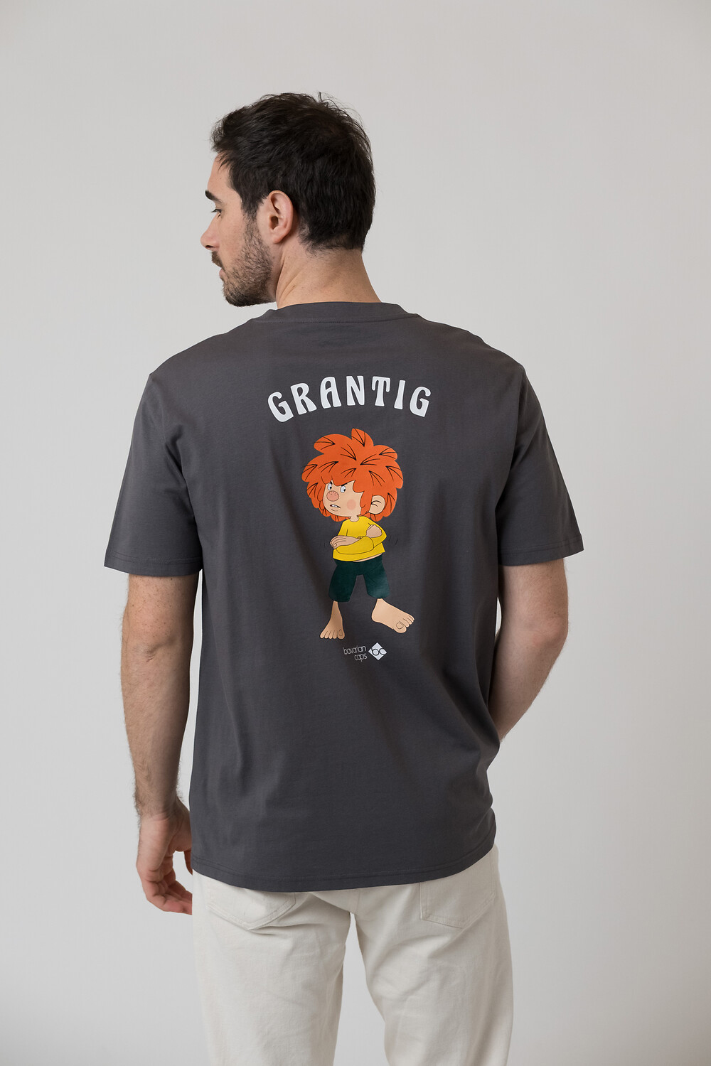 Bavarian Caps Grantler Klub: Pumuckl T-Shirt Dunkelgrau