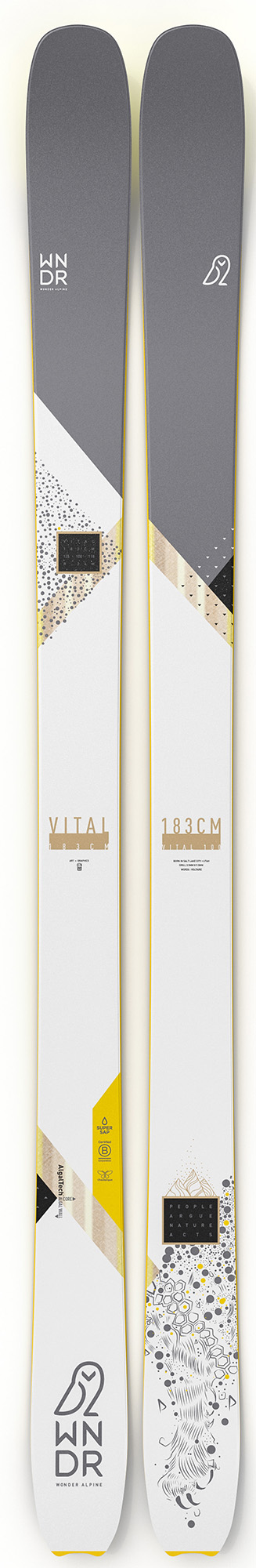 WNDR Alpine Vital 100 Camber Freeride Ski