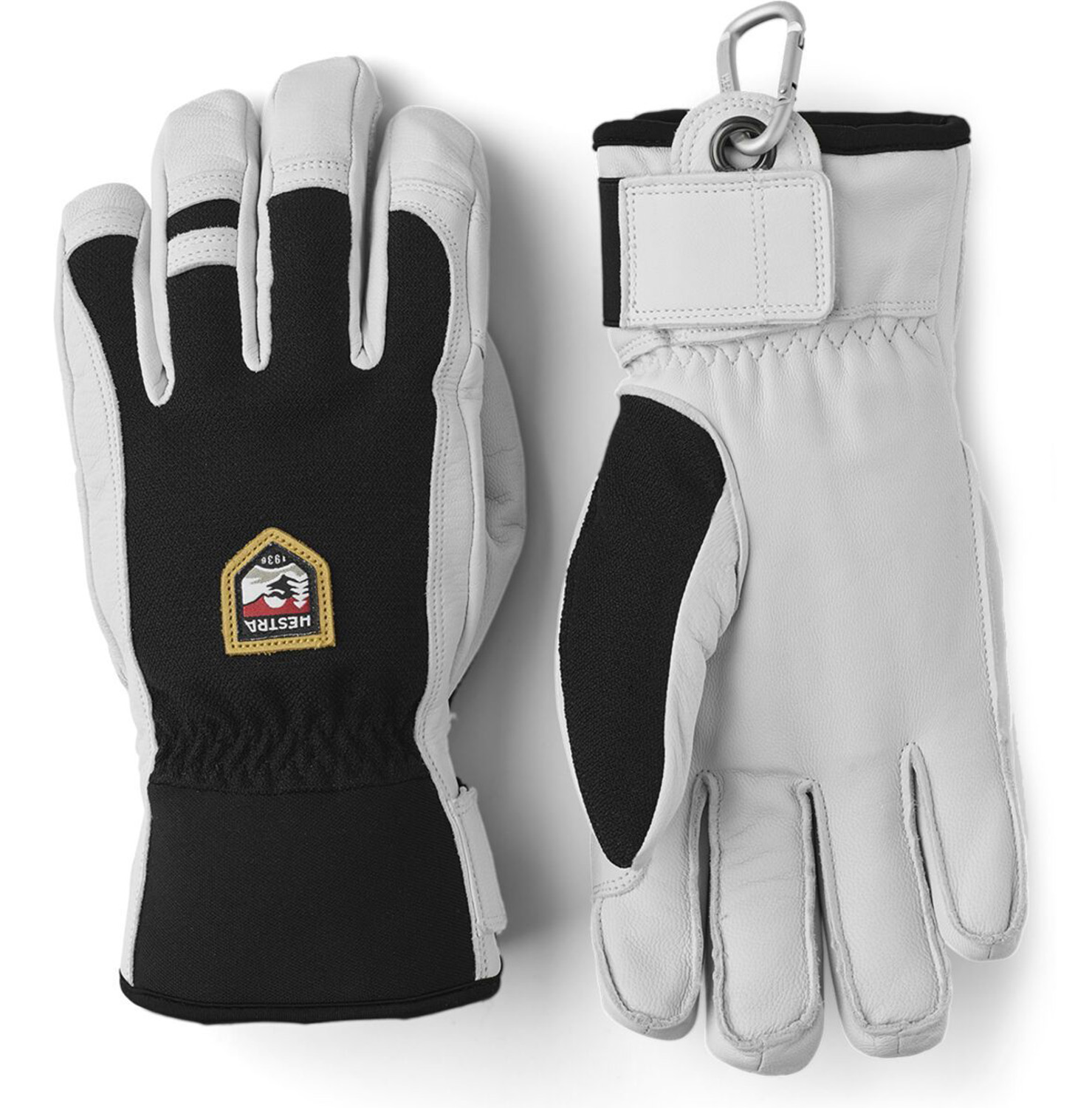 Hestra Army Lether Patrol 5 Finger Handschuh Black  25/26 25020