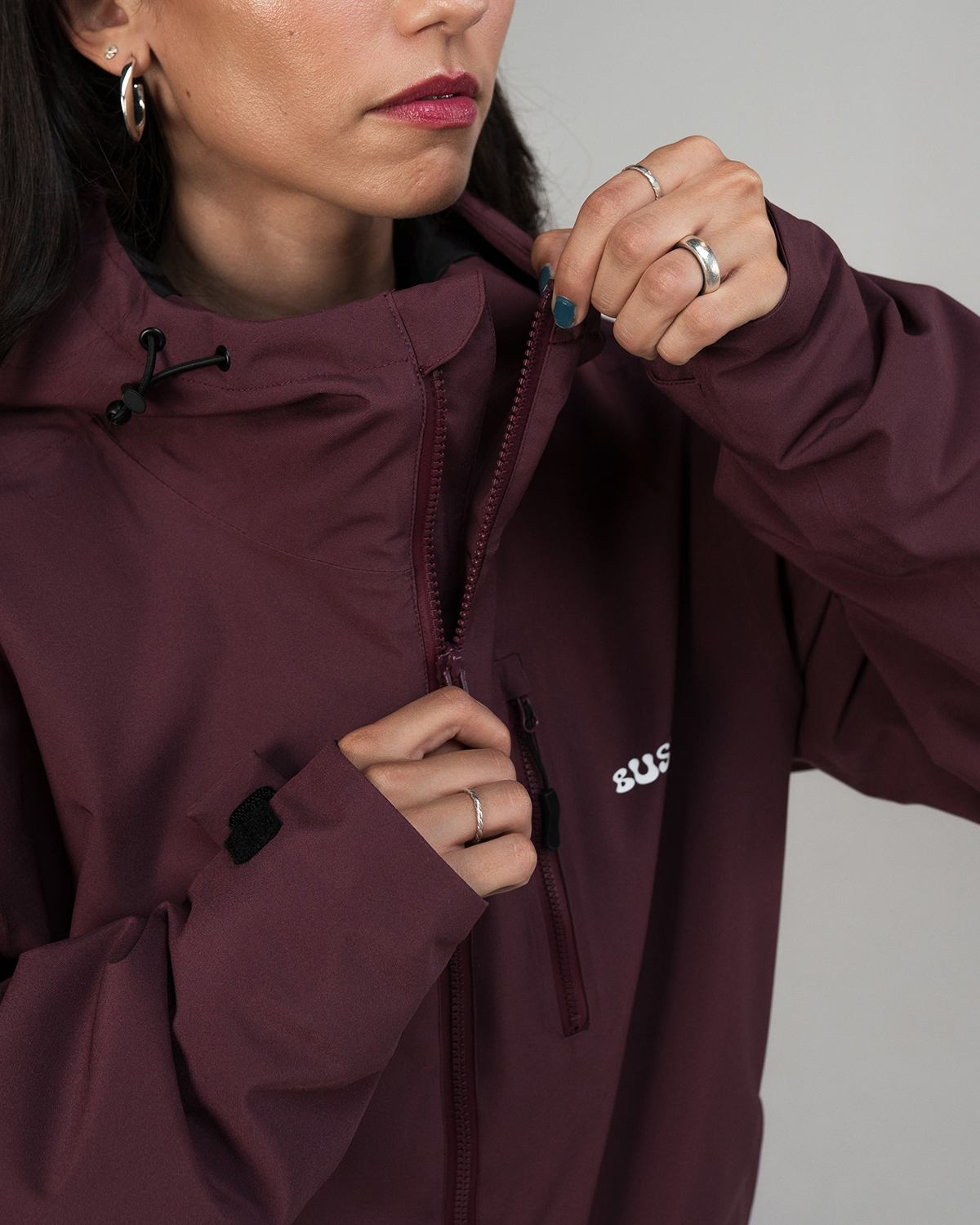 Busi Core 2L Padded Ski Jacke Wine Red 26/27