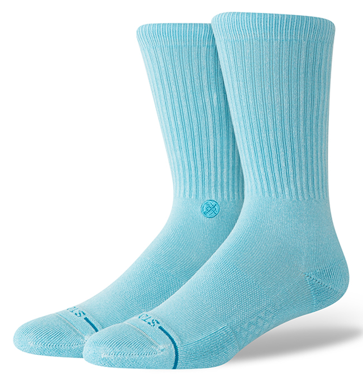 Stance Icon Dyed Crew Socken Electric Blue 25660