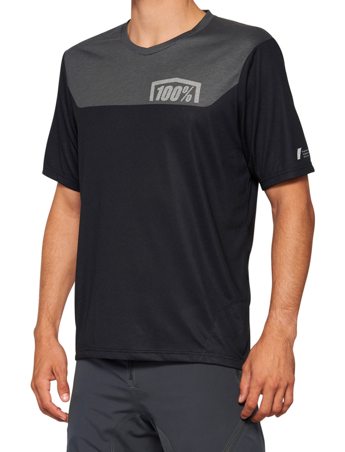 100% Airmatic Bike Jersey Black Charcoal 21786