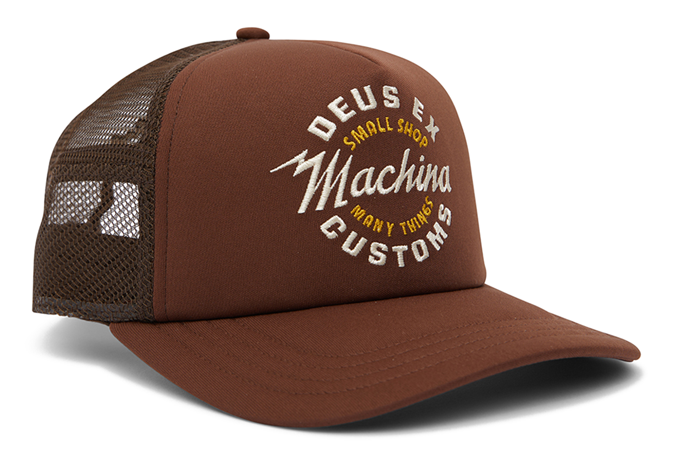 Deus Ex Machina Amped Circle Trucker Cap Chocolate 24067