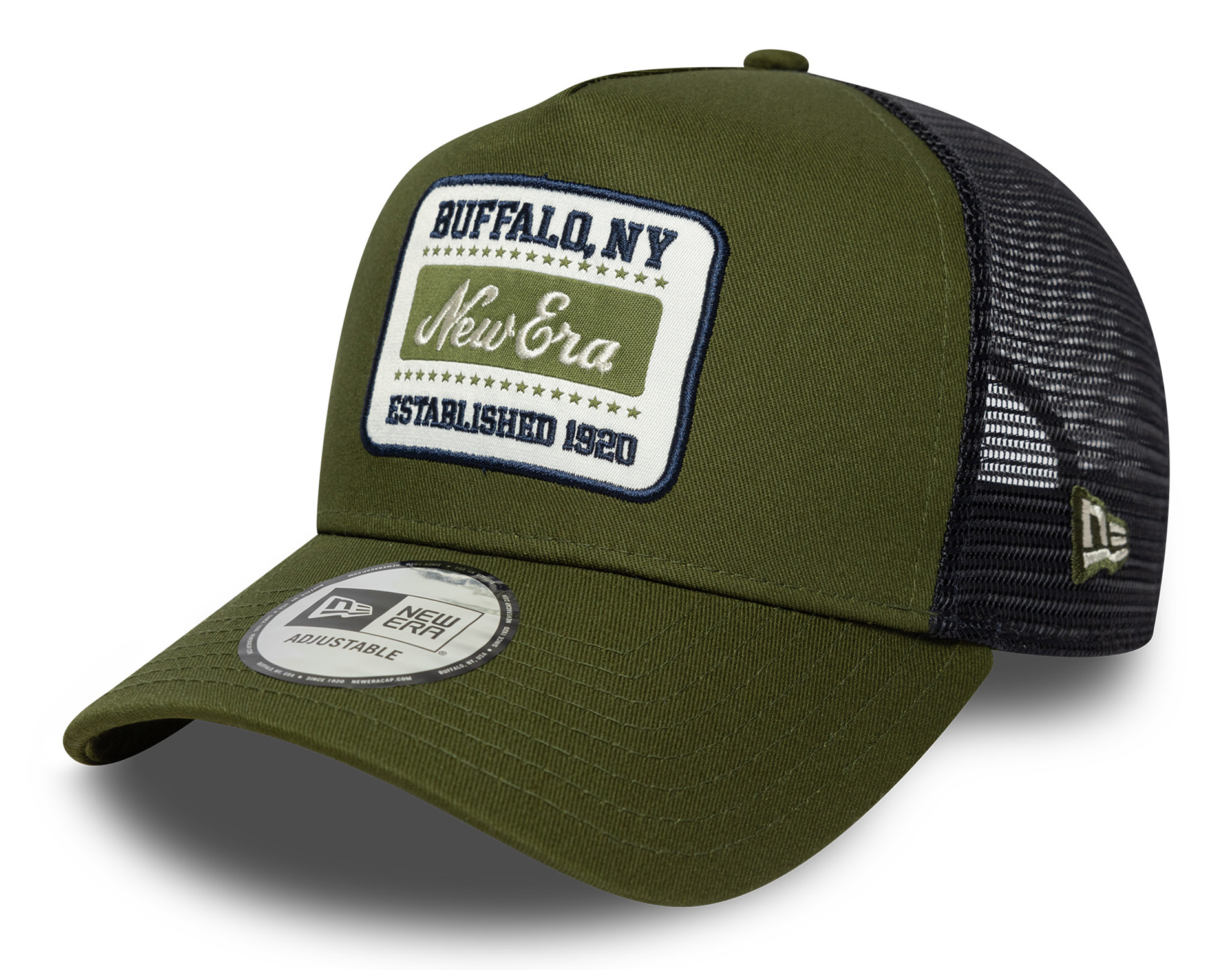 New Era Patch Trucker Cap Dunkelgrün 26024