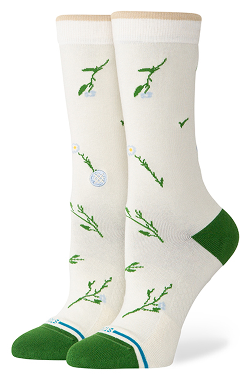 Stance Damen Wildflower Crew Socken Ivory 25676