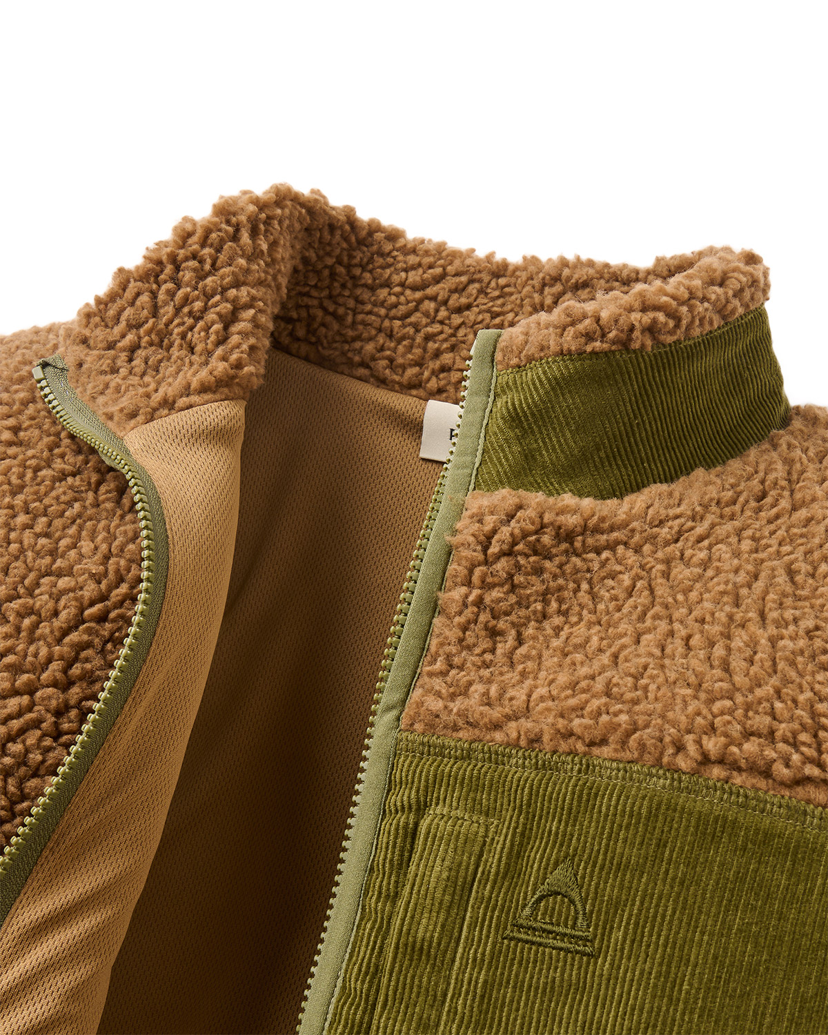Passenger Trekker Deep Pile Sherpa Fleece Jacke Caramel