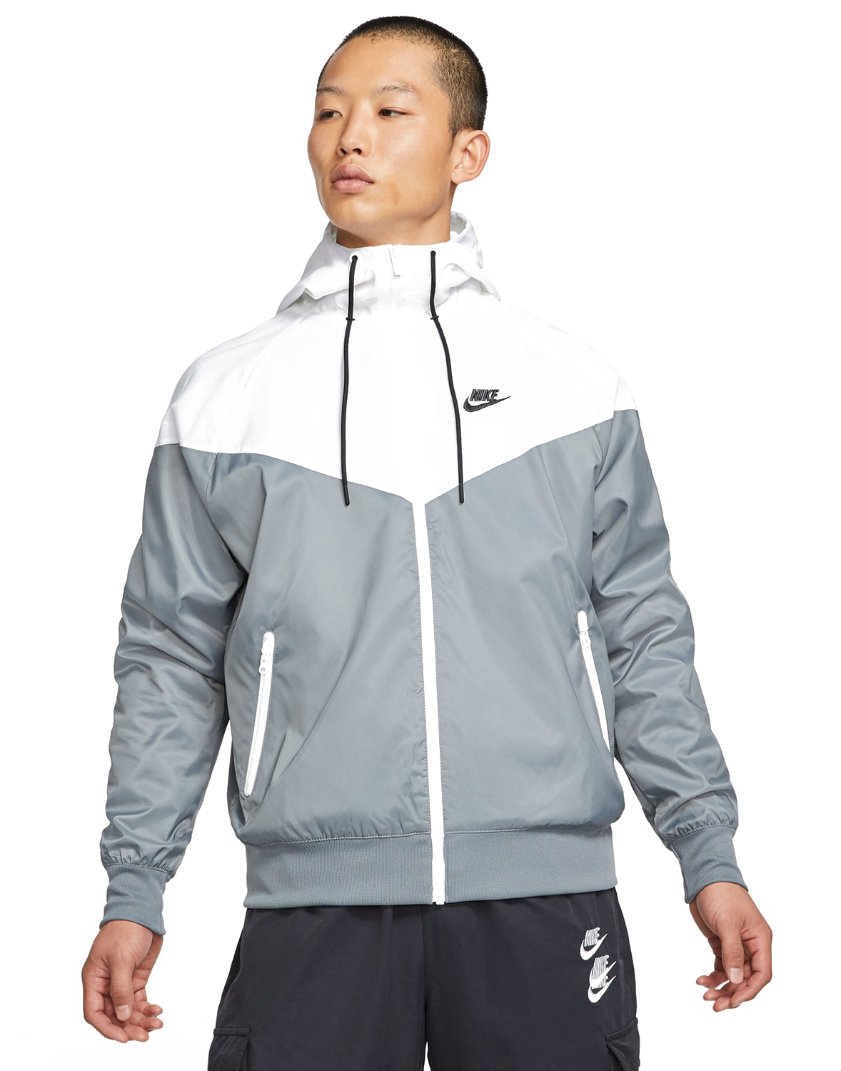 Nike Heritage Essential Jacke Smoke Grey White 23412