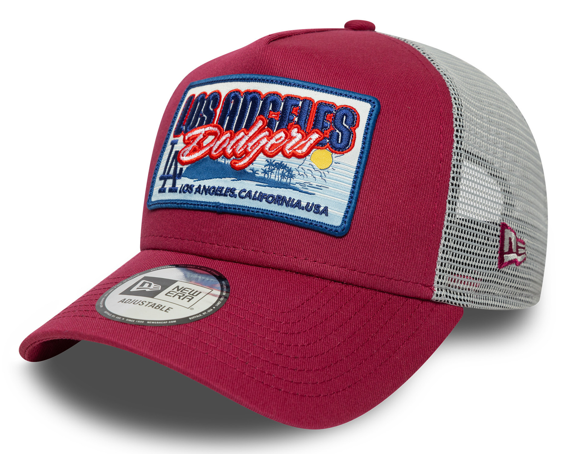 New Era Patch Trucker Cap Los Angeles Dodgers Red 25064