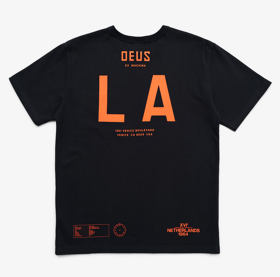 Deus Ex Machina La Address T-Shirt Anthrcite