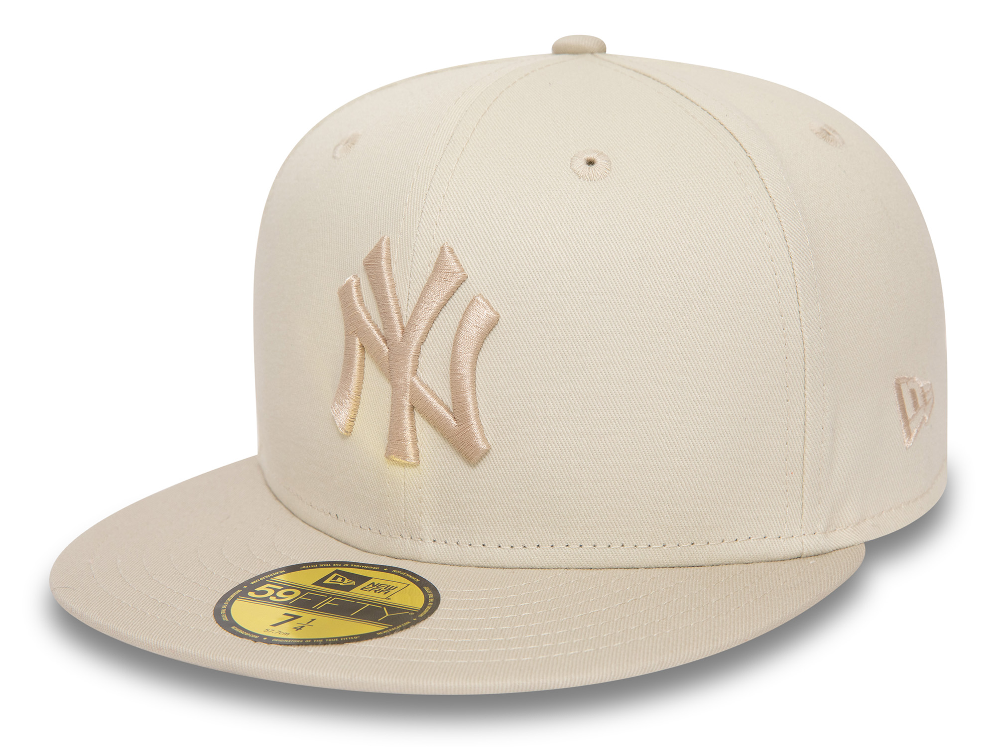 New Era White Crown 59Fifty Cap New York Yankees Beige 24232