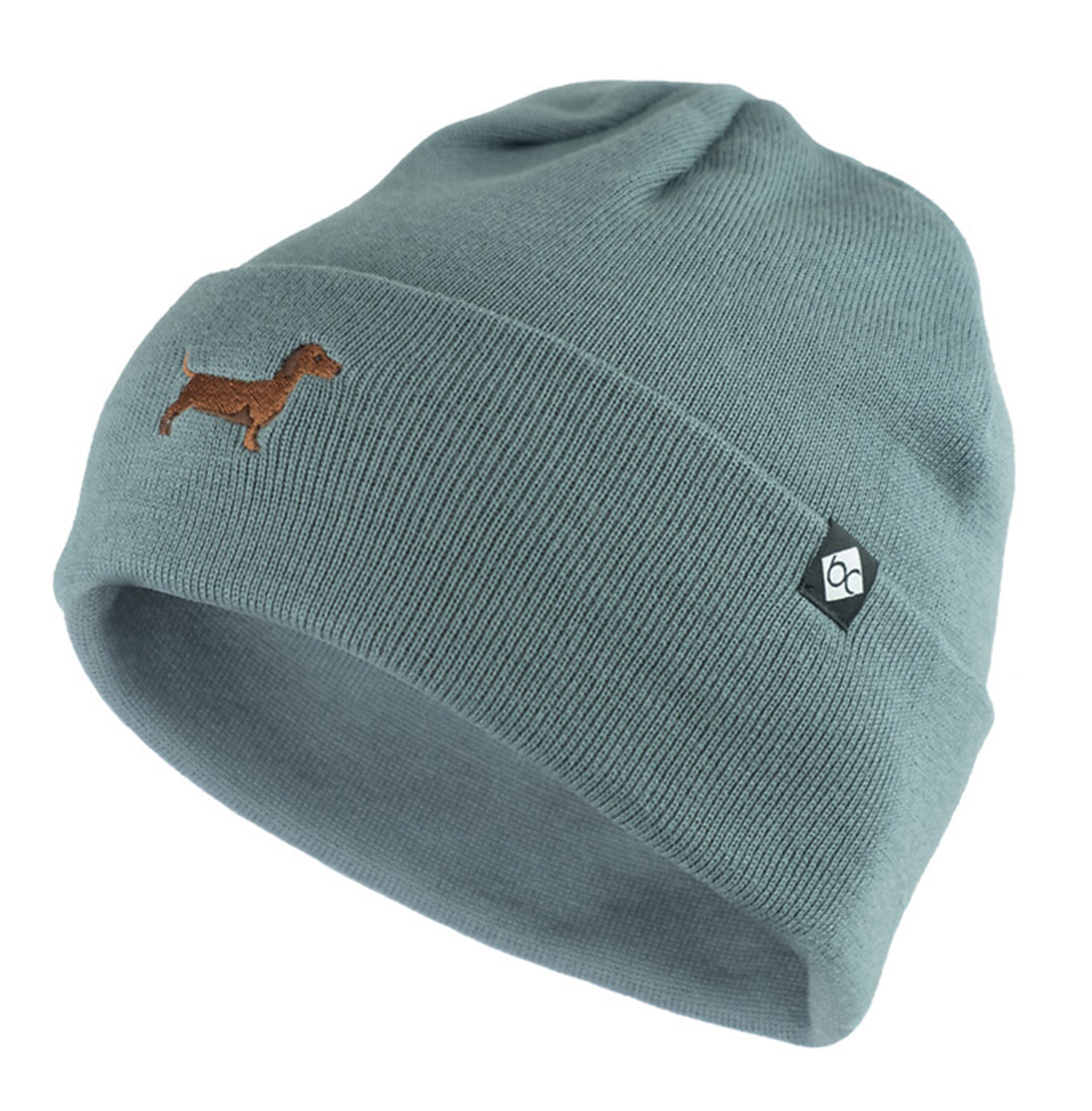 Bavarian Caps Dackel Haum Beanie Grau Grün 25799