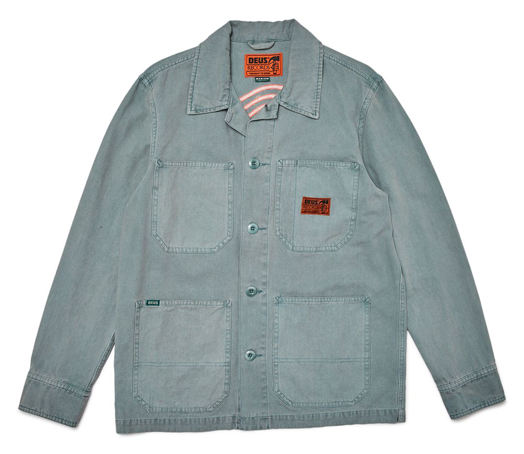 Deus Ex Machina Jethro Work Shirt Mineral Blue 21318