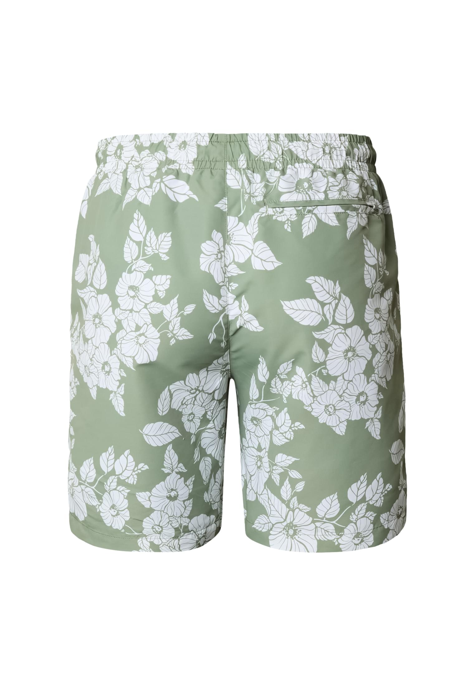 Urban Classics Pattern Swim Short Green White