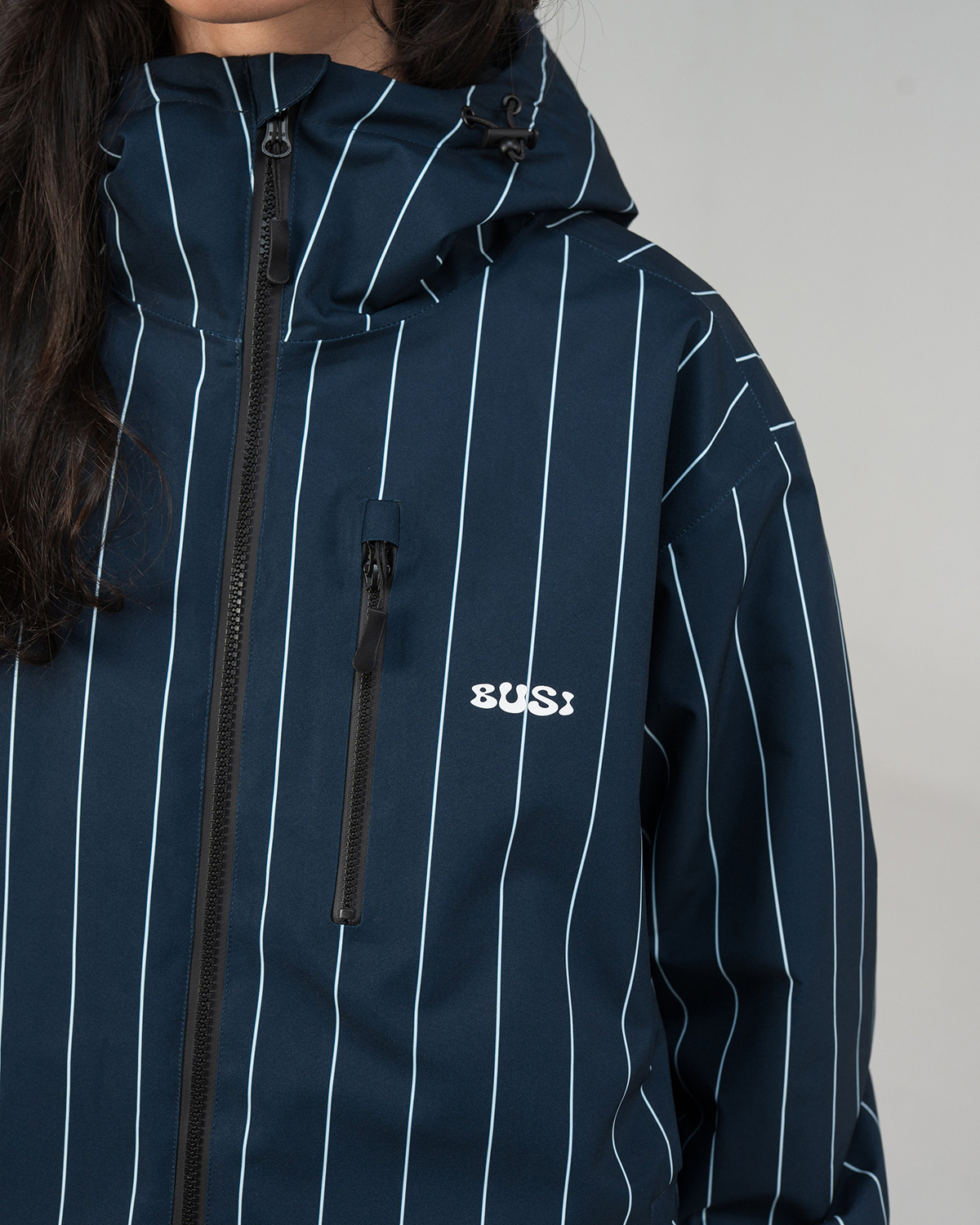 Busi Core 2L Padded Ski Jacke Navy Pinstripe 26/27
