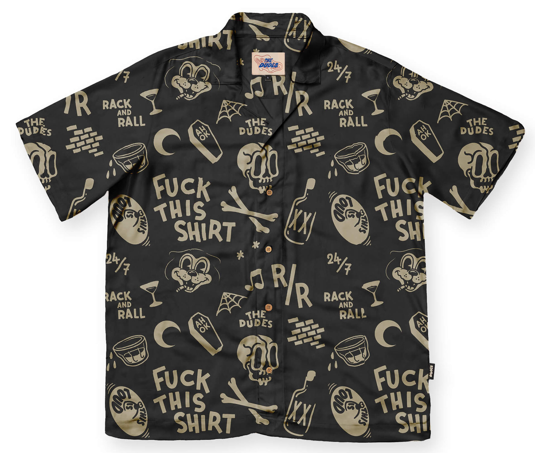 The Dudes Rack And Rall Hawaiian Hemd Multicolor 25208 The Dudes Rack And Rall Hawaiian Hemd Multicolor 25208