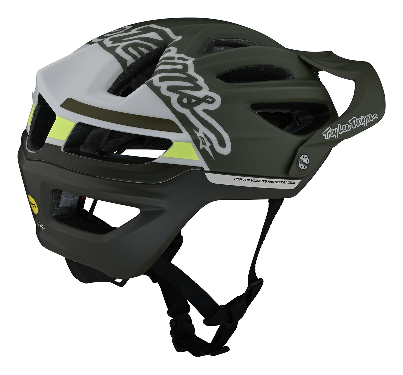 Troy Lee Designs A2 Mips Bike Helm Silhouette Green