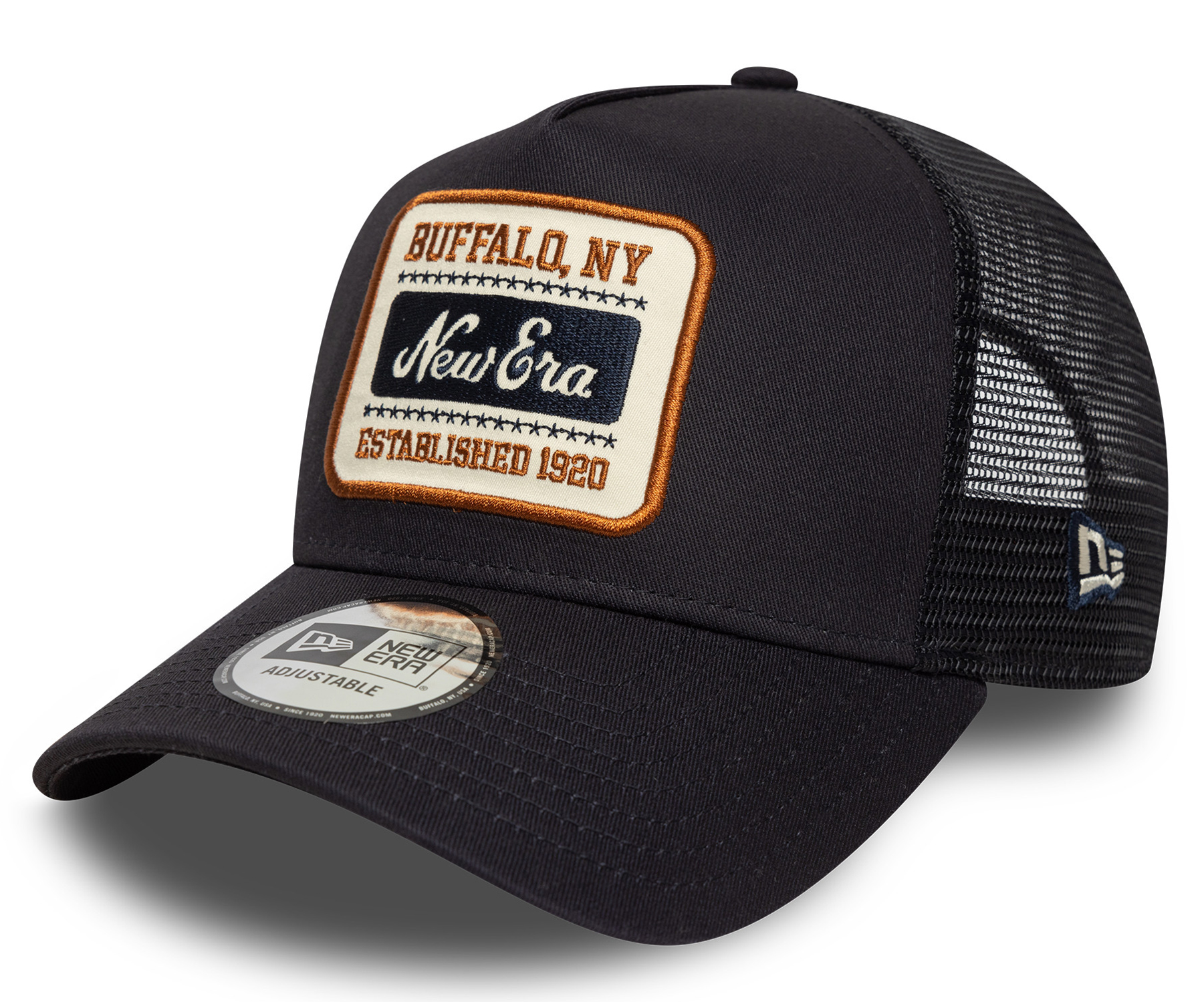 New Era Patch Trucker Cap Navy 25637