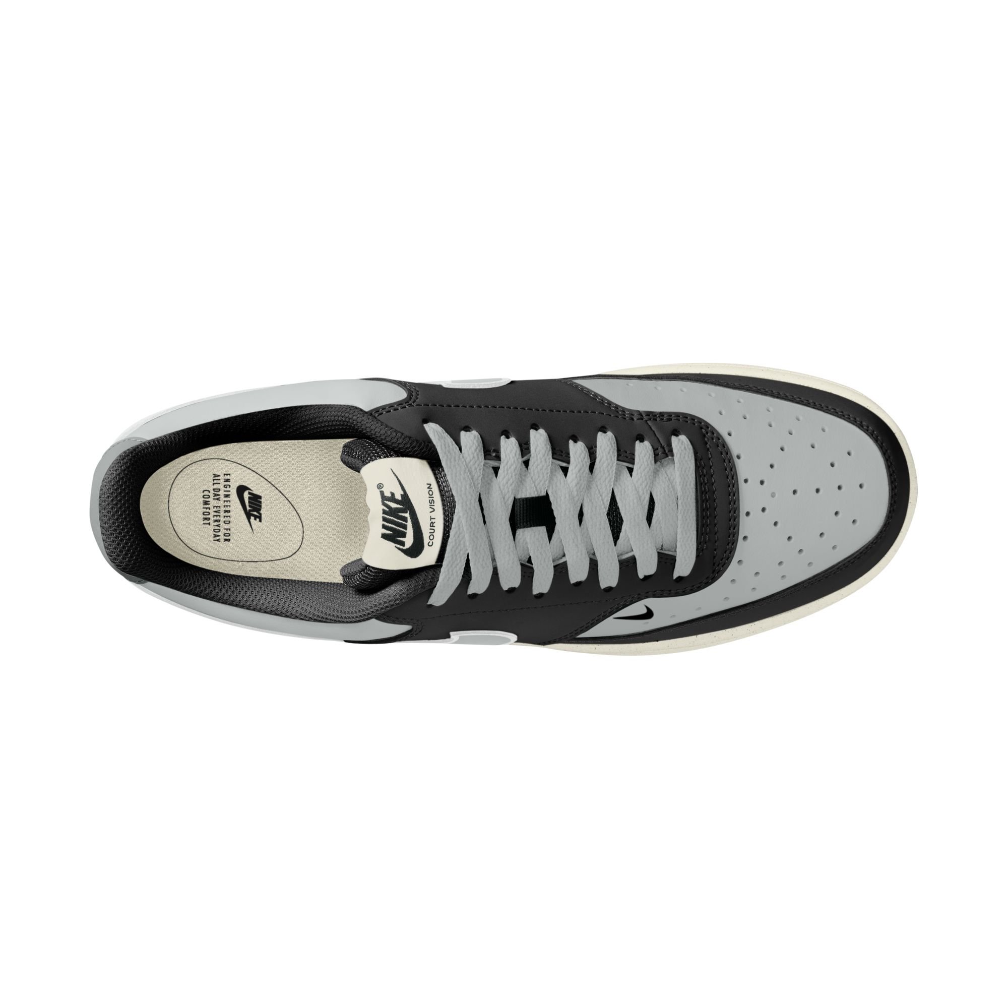 Nike Court Vision Low Black Light Smoke Grey